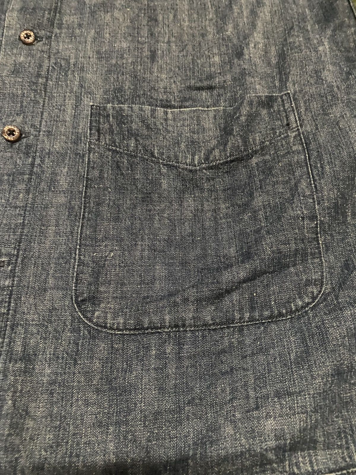 Evisu Evisu denim button up short sleeve Size US S / EU 44-46 / 1 - 6 Thumbnail