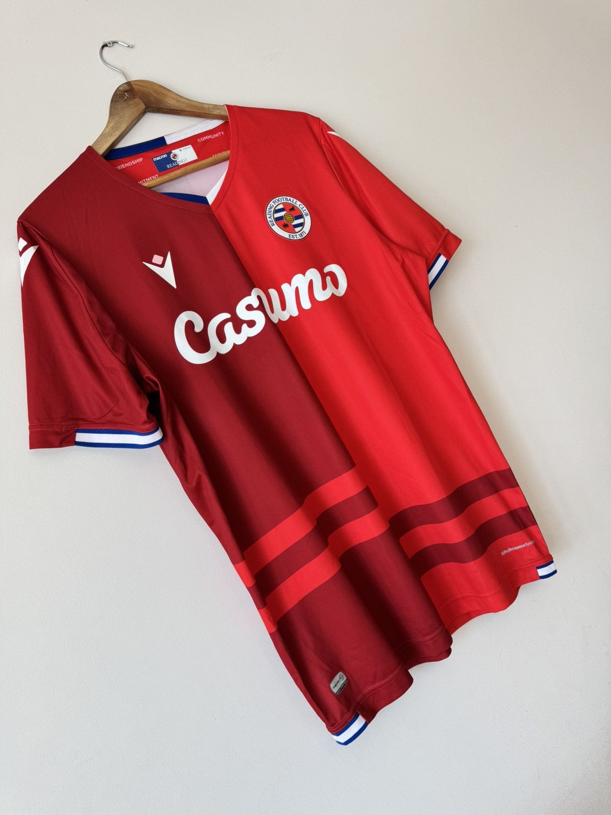 Macron Reading 2020-2021 Away Soccer Jersey Football Shirt Kit Size US XL / EU 56 / 4 - 4 Thumbnail