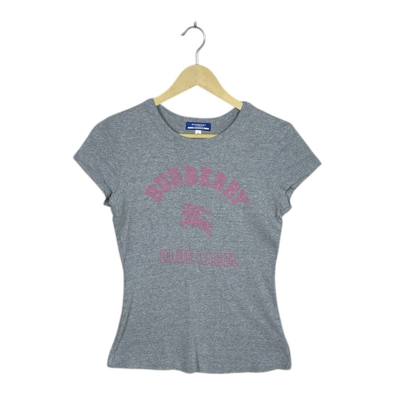 Burberry Burberry Blue Label Pink Glitter Logo Baby Tee Size 38 Size XS / US 0-2 / IT 36-38 - 1 Thumbnail