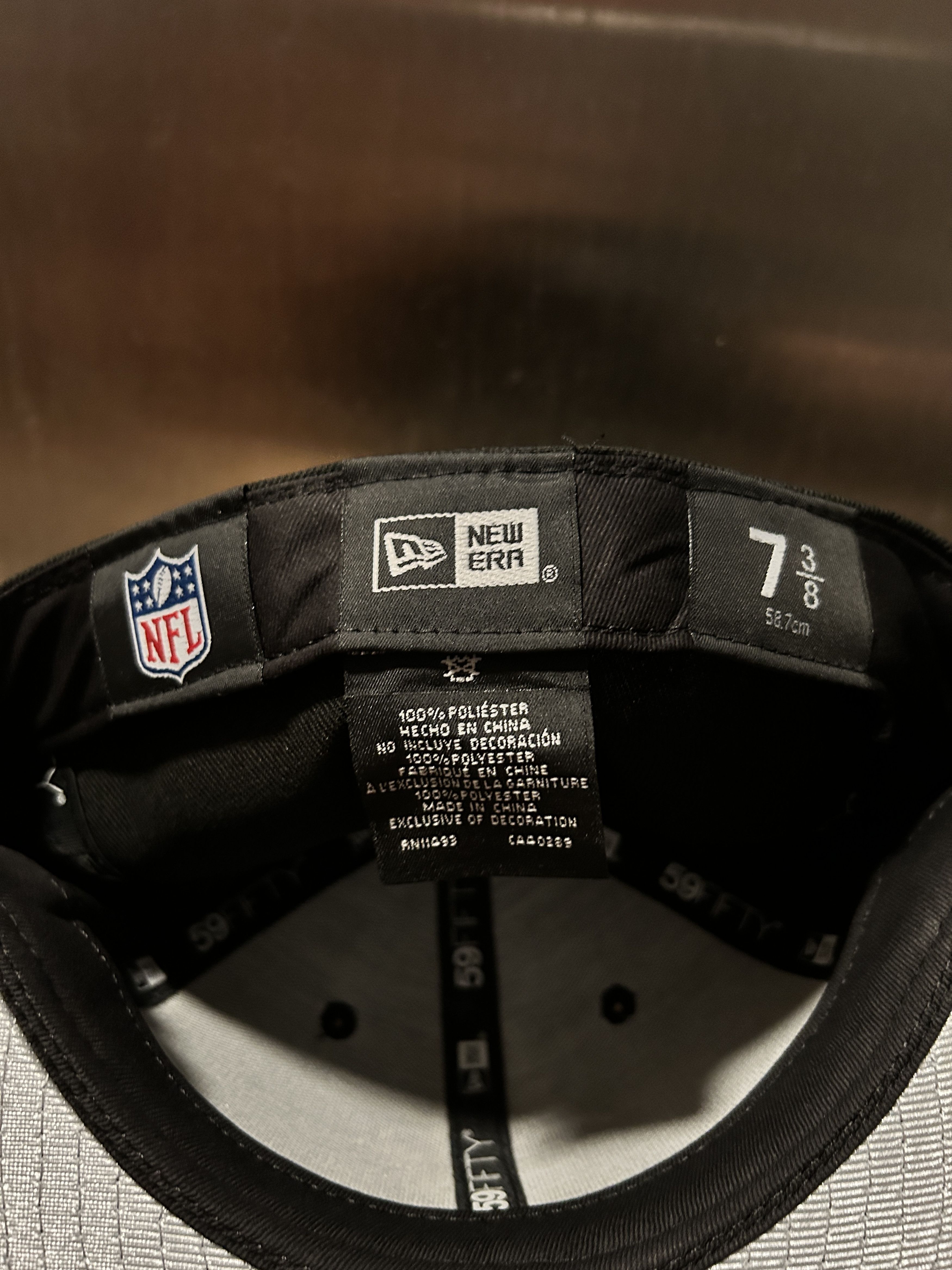 Born X Raised × NFL (7 3/8) BORN X RAISED + RAIDERS FITTED ROCKER HAT: BLACK Size ONE SIZE - 2 Thumbnail