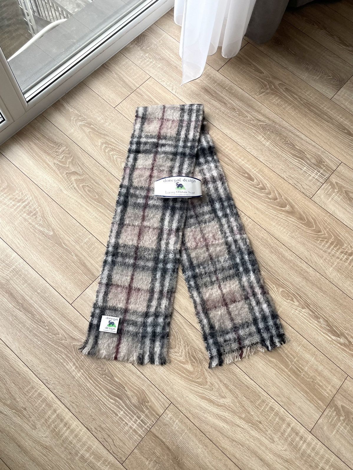 Aran Isles Knitwear NEW Donegal Design Mohair Wool Blend Scarf Handcrafted Size ONE SIZE - 1 Thumbnail