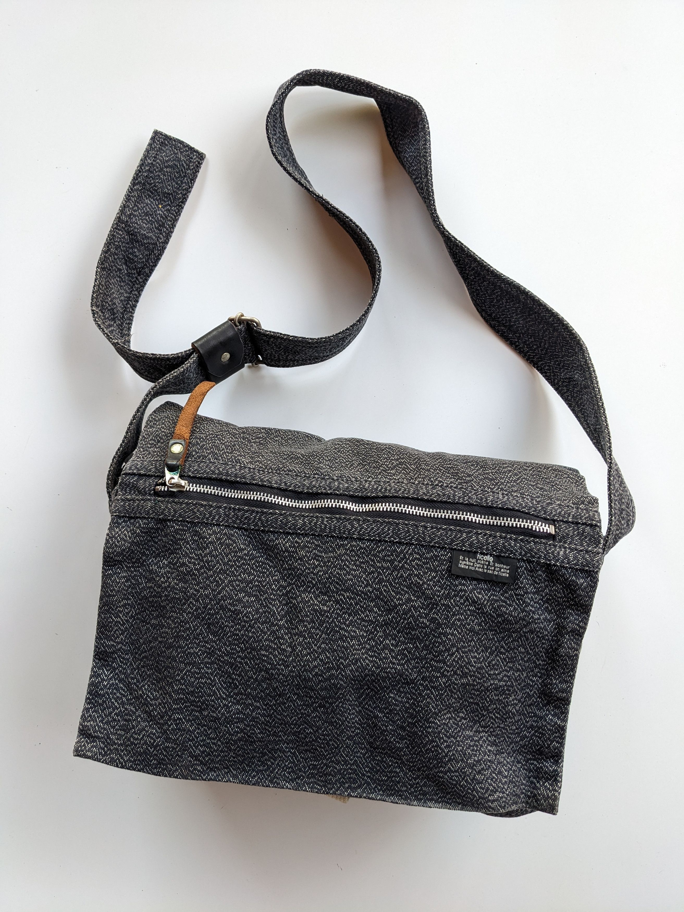 Japanese Brand Ficelle canvas sling bag Size ONE SIZE - 1 Thumbnail