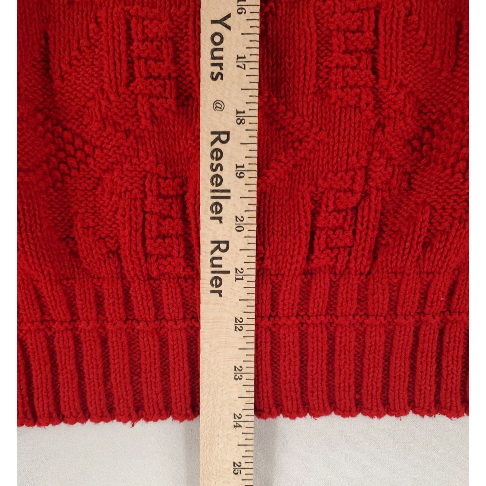 Harmony VINTAGE? Lake Harmony Sweater Cotton Chunky Knit Red Made USA Mens M Size US M / EU 48-50 / 2 - 6 Thumbnail