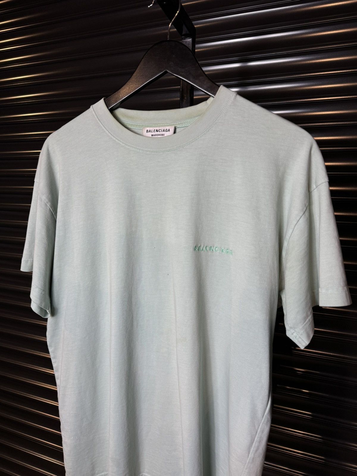 Balenciaga Balenciaga Blue Embroidered Logo Tee - Medium Size US M / EU 48-50 / 2 - 3 Thumbnail