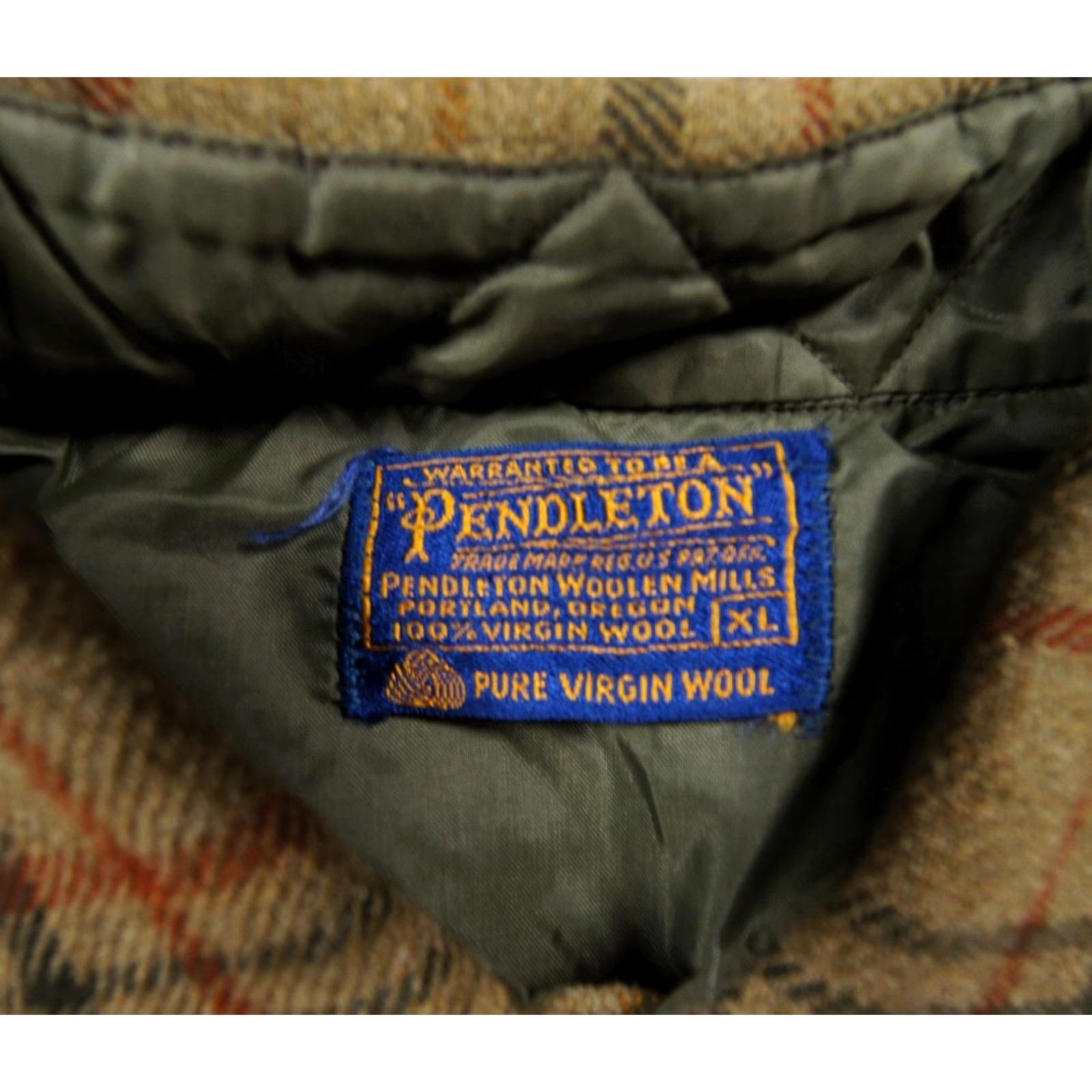 Pendleton VINTAGE Pendleton Flannel Shirt Mens XL Brown Button-Down Wool Plaid Button-Up, Collared, All Seasons, Pockets Mens Size US XL / EU 56 / 4 - 5 Thumbnail