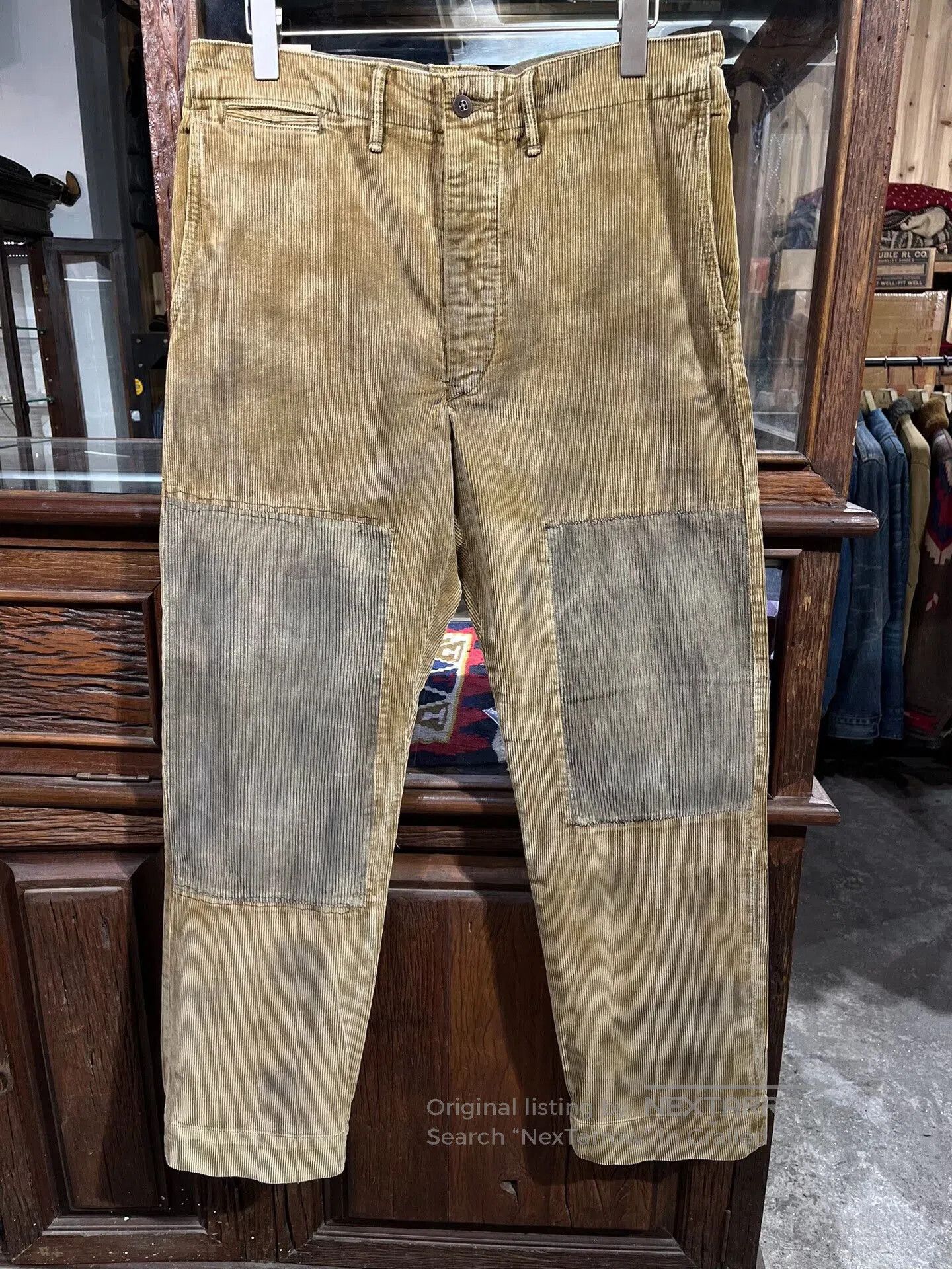 RRL Ralph Lauren Vintage Corduroy Patchwork Casual Pants. Size US 32 / EU 48 - 1 Thumbnail