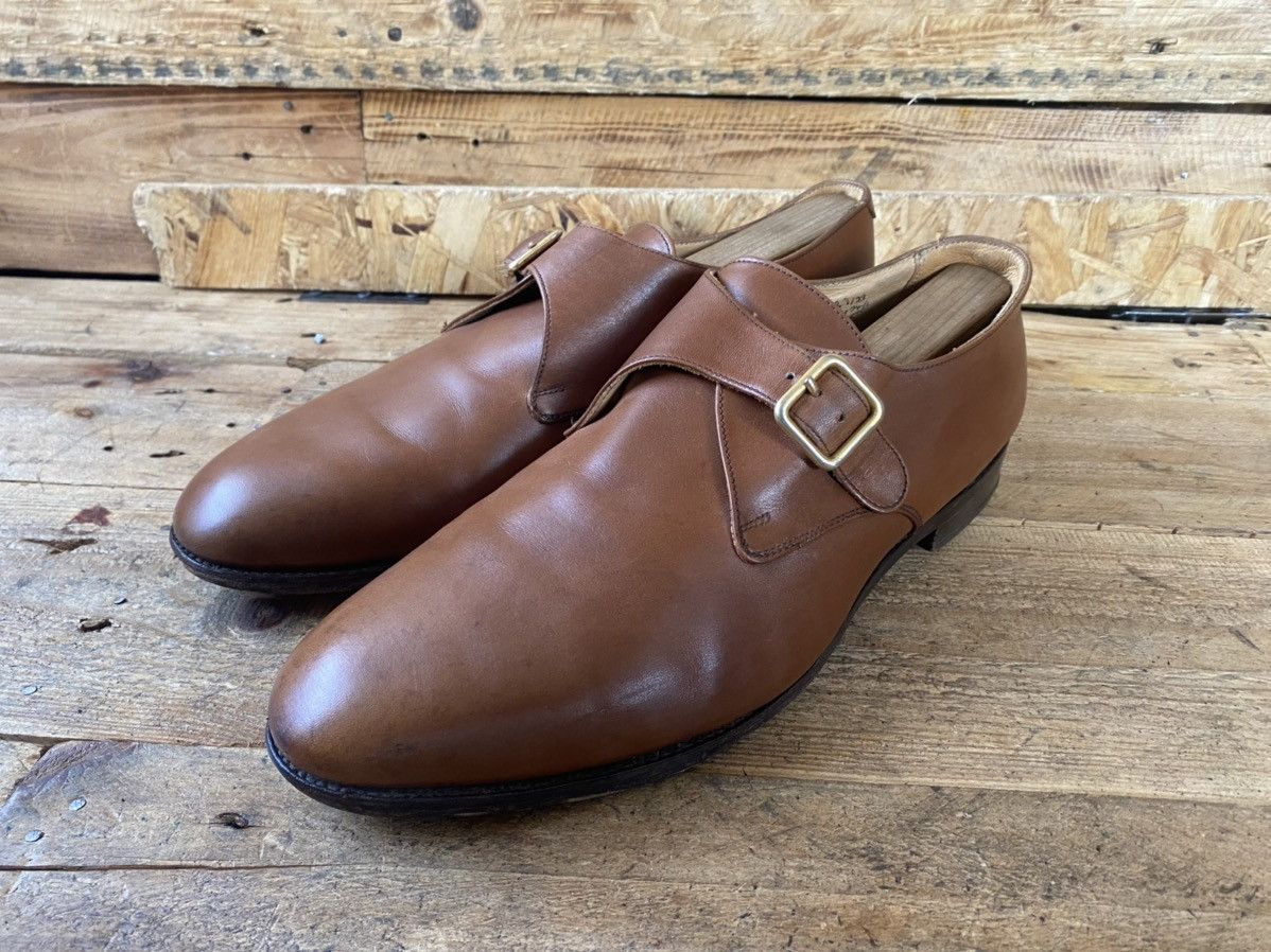 Tricker's Trickers monk strap brown leather dress shoes uk 10.5 Size US 11.5 / EU 44-45 - 4 Thumbnail