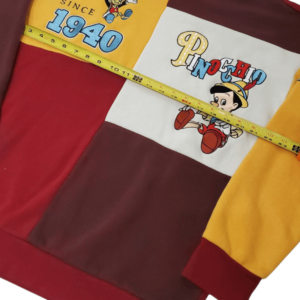 Disney Pinocchio & Jiminy Cricket Embroidered Sweatshirt Size US M / EU 48-50 / 2 - 5 Thumbnail