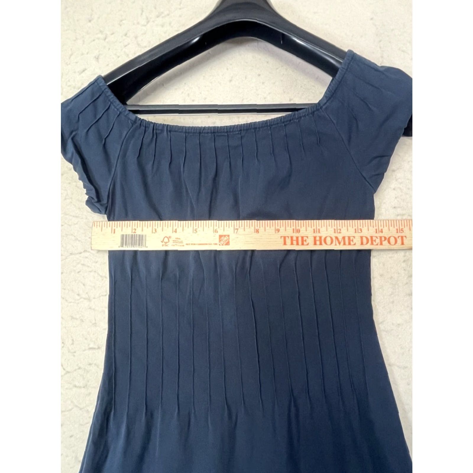 Theory Theory Dress Off Shoulder Pintuck Lightweight Black Knee Length 2 Women Sheath Zipper Satin Cotton 100% Classic Vintage No N/A Size XS / US 0-2 / IT 36-38 - 3 Thumbnail