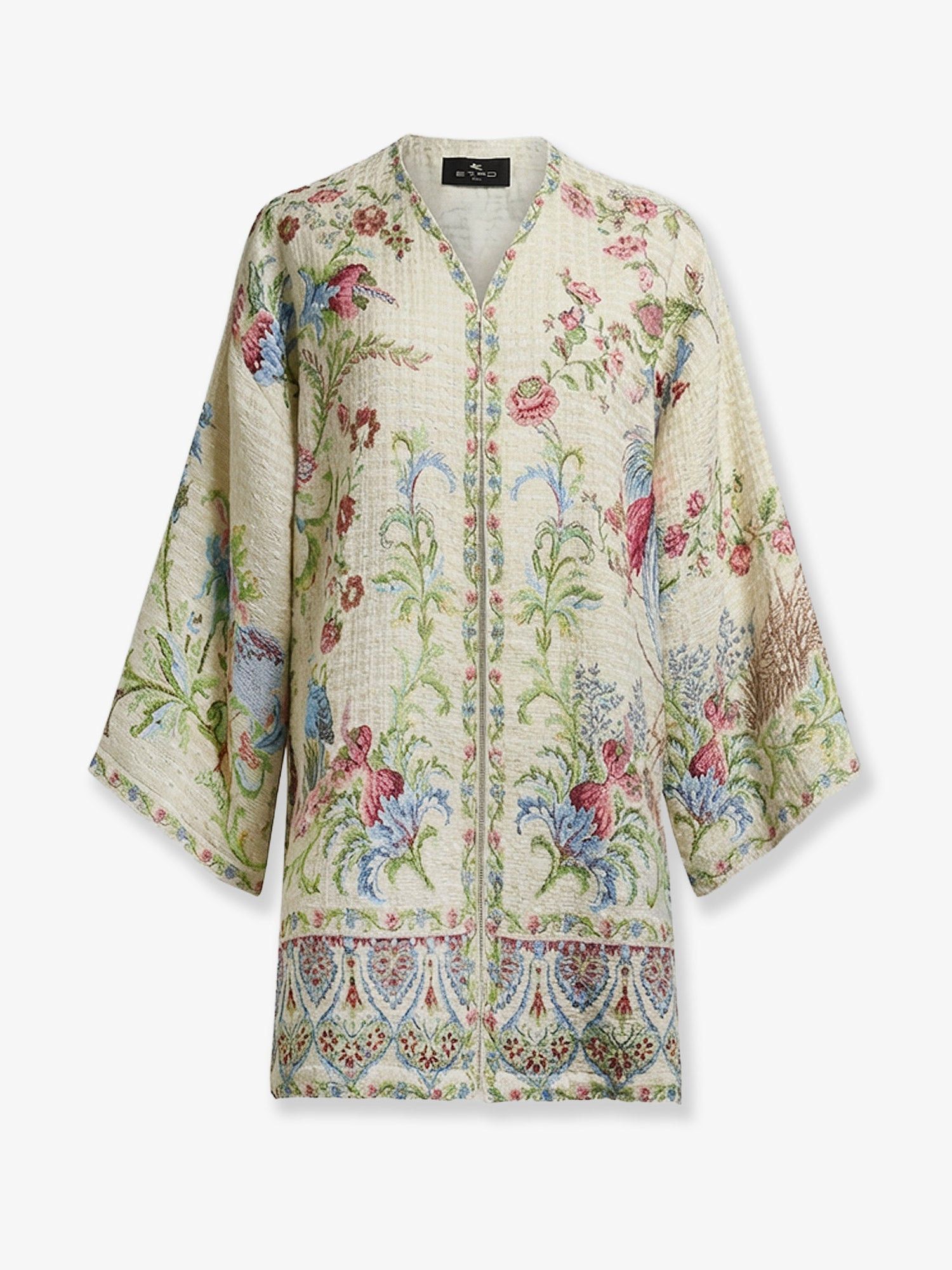 Etro Multicolor Cotton Blend Kimono Size M / US 6-8 / IT 42-44 - 1 Thumbnail