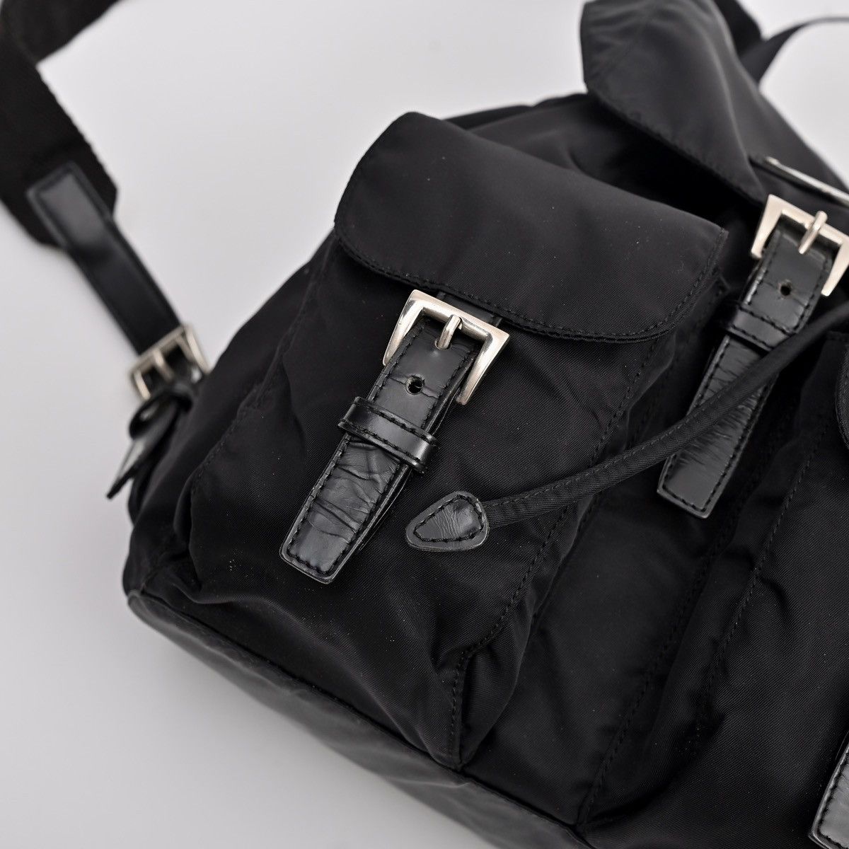 Prada Prada Small Re-Nylon Black Backpack Size ONE SIZE - 19 Thumbnail