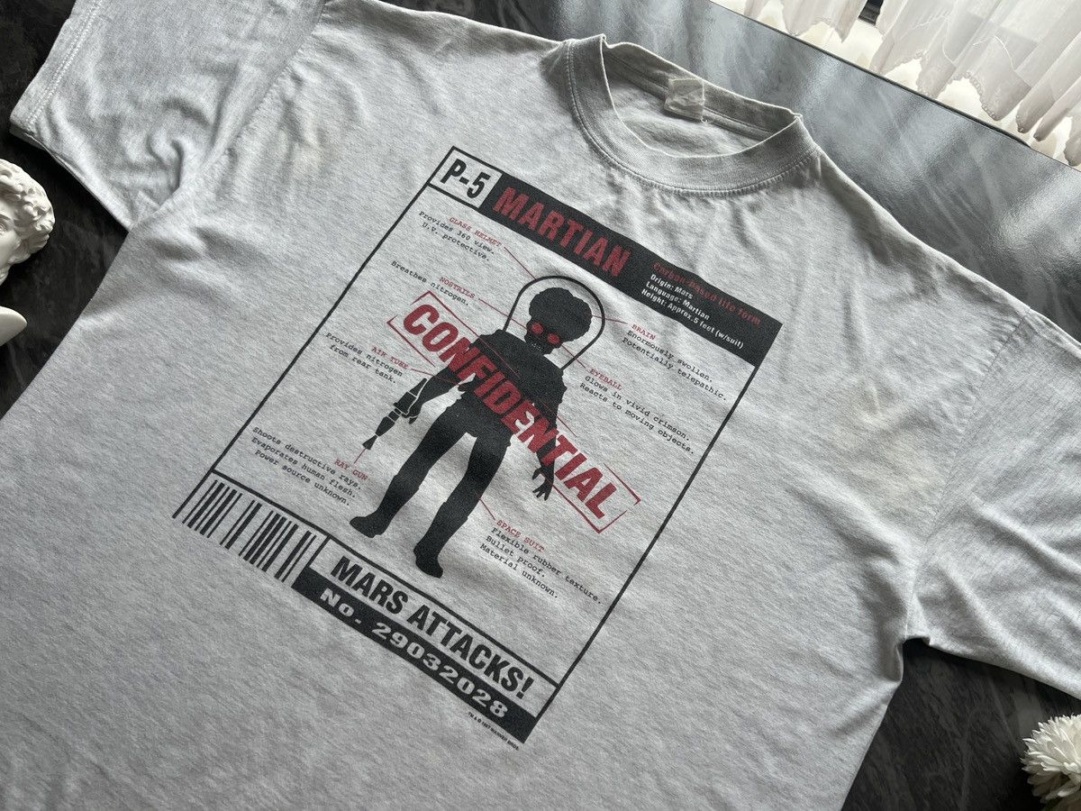 Vintage × Warner Bros Mars Attacks : Warner Bros 1997 Martian Confidential Size US XL / EU 56 / 4 - 1 Thumbnail