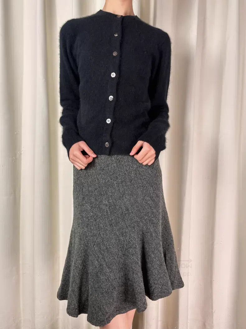 Comme des Garcons Comme Des Garcons size M Vintage Herringbone Wool Skirt Size 23" - 5 Thumbnail