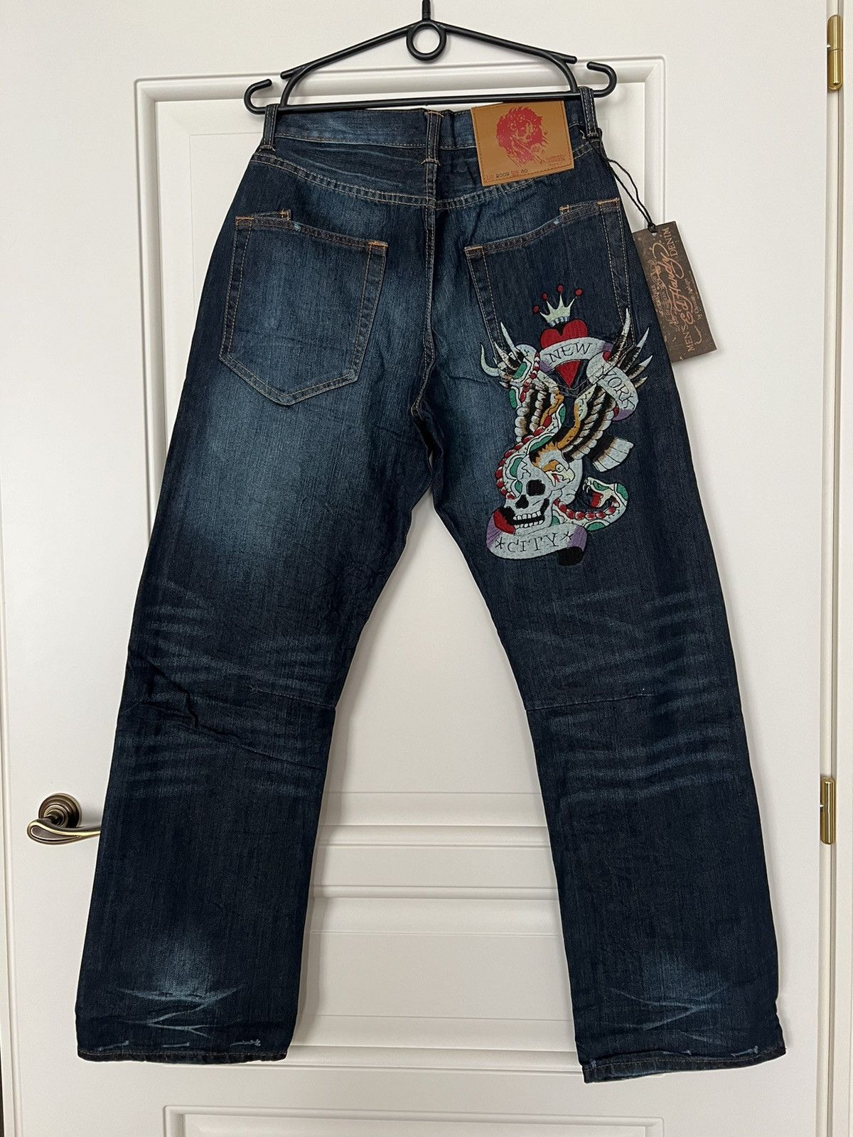 image of Vintage Ed Hardy Jeans By Christian Audigier Denim Pants Y2K, Men's (Size 30)