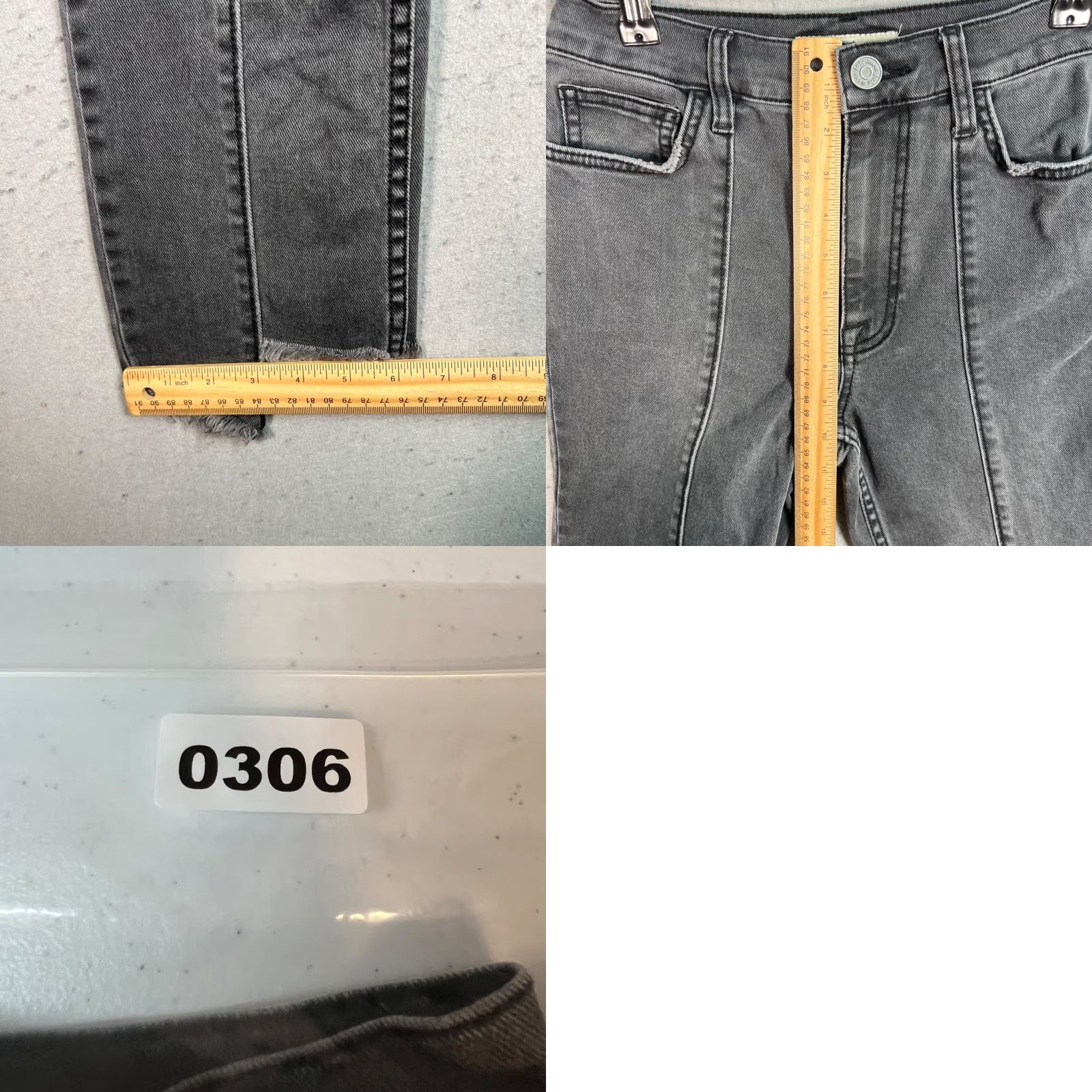 Joie VINTAGE Joie Womens Jeans Skinny High-Rise 25 Gray Adult Womens 25 Denim Cotton Blend Pants - Frayed Hem Size 42" / US 20 - 8 Thumbnail