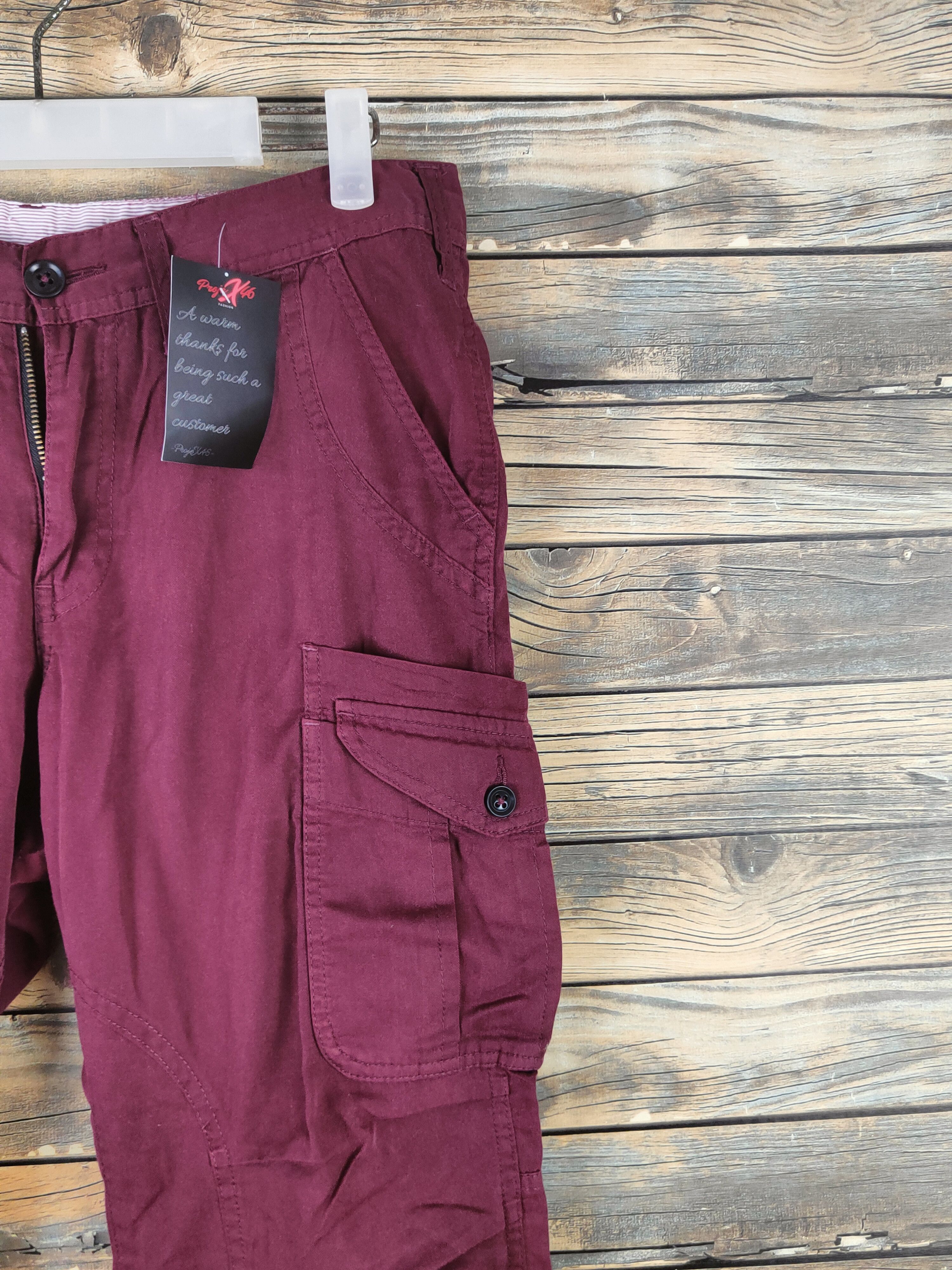 Japanese Brand DL TK Purple Multipocket Cargo Pants #46-096 Size US 31 - 5 Thumbnail