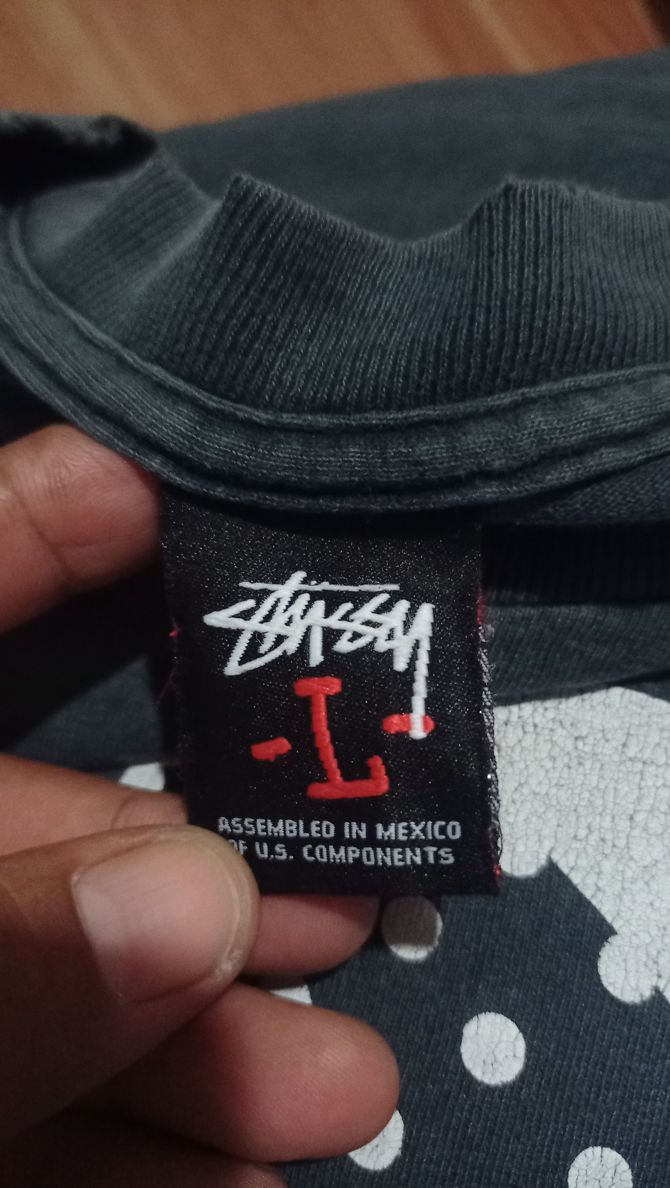 Band Tees × Stussy Distressed Stussy worldwide big logo tshirt Size US L / EU 52-54 / 3 - 9 Thumbnail