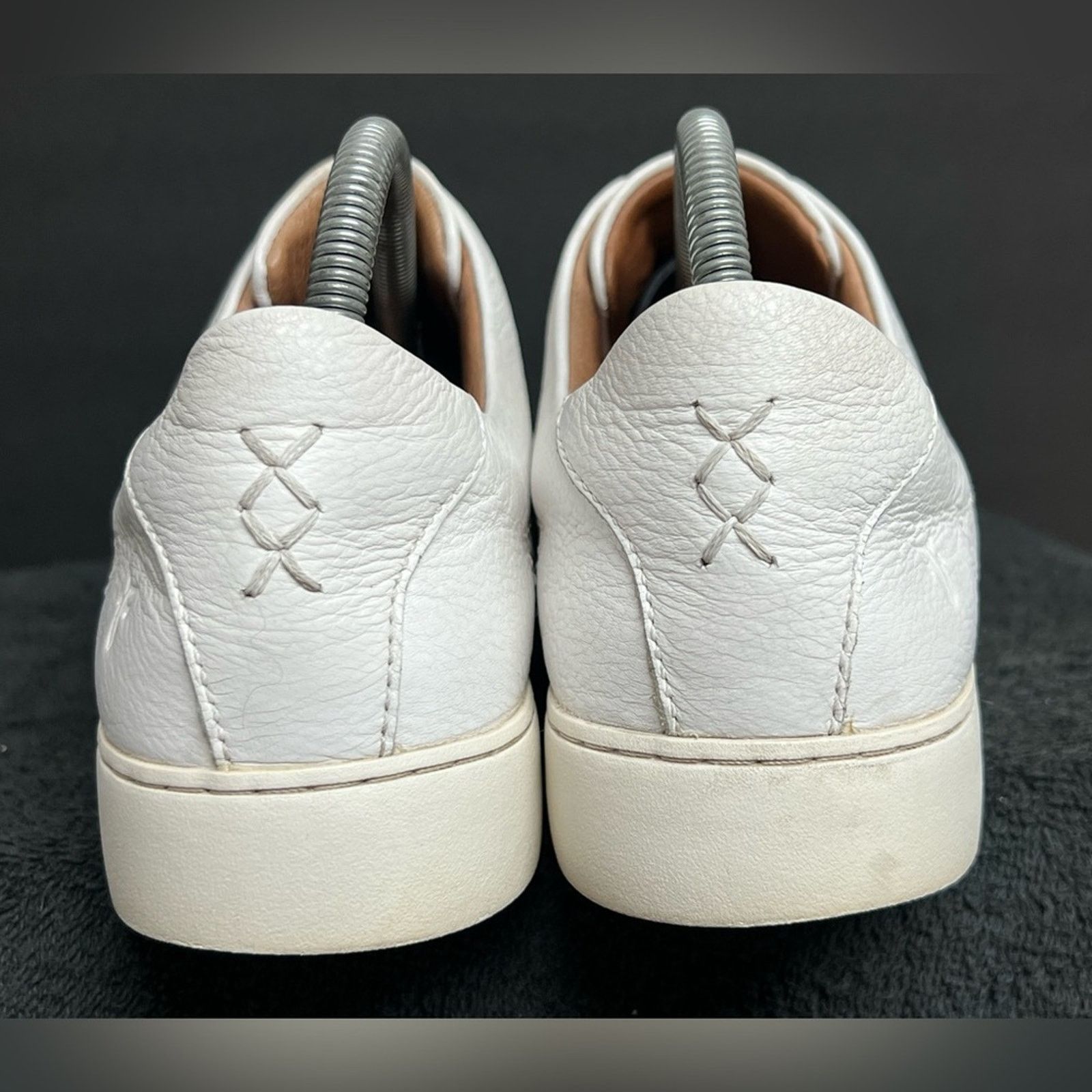 Frye Frye Women's Lena Zipper Low White Leather Shoes Size 11 M Size US 11 / IT 41 - 6 Thumbnail