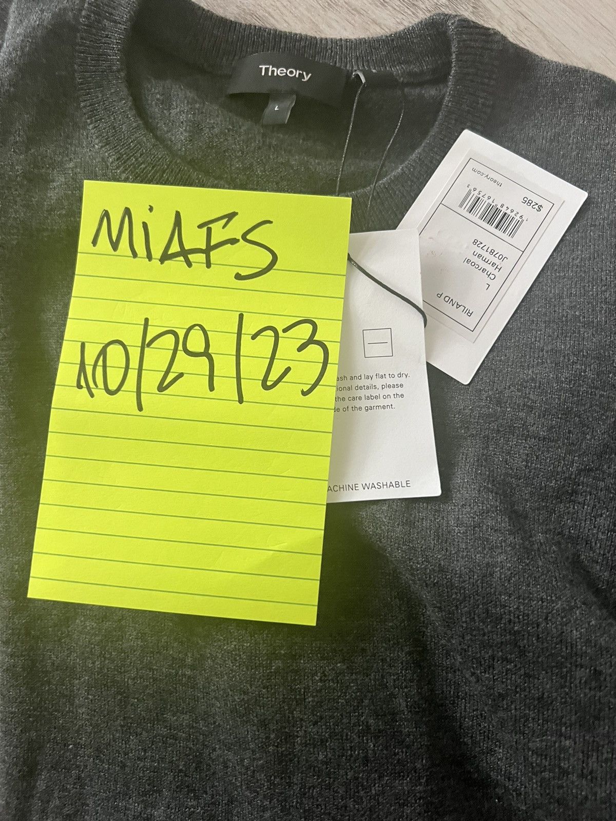 Theory Sweater washable Size US L / EU 52-54 / 3 - 8 Thumbnail