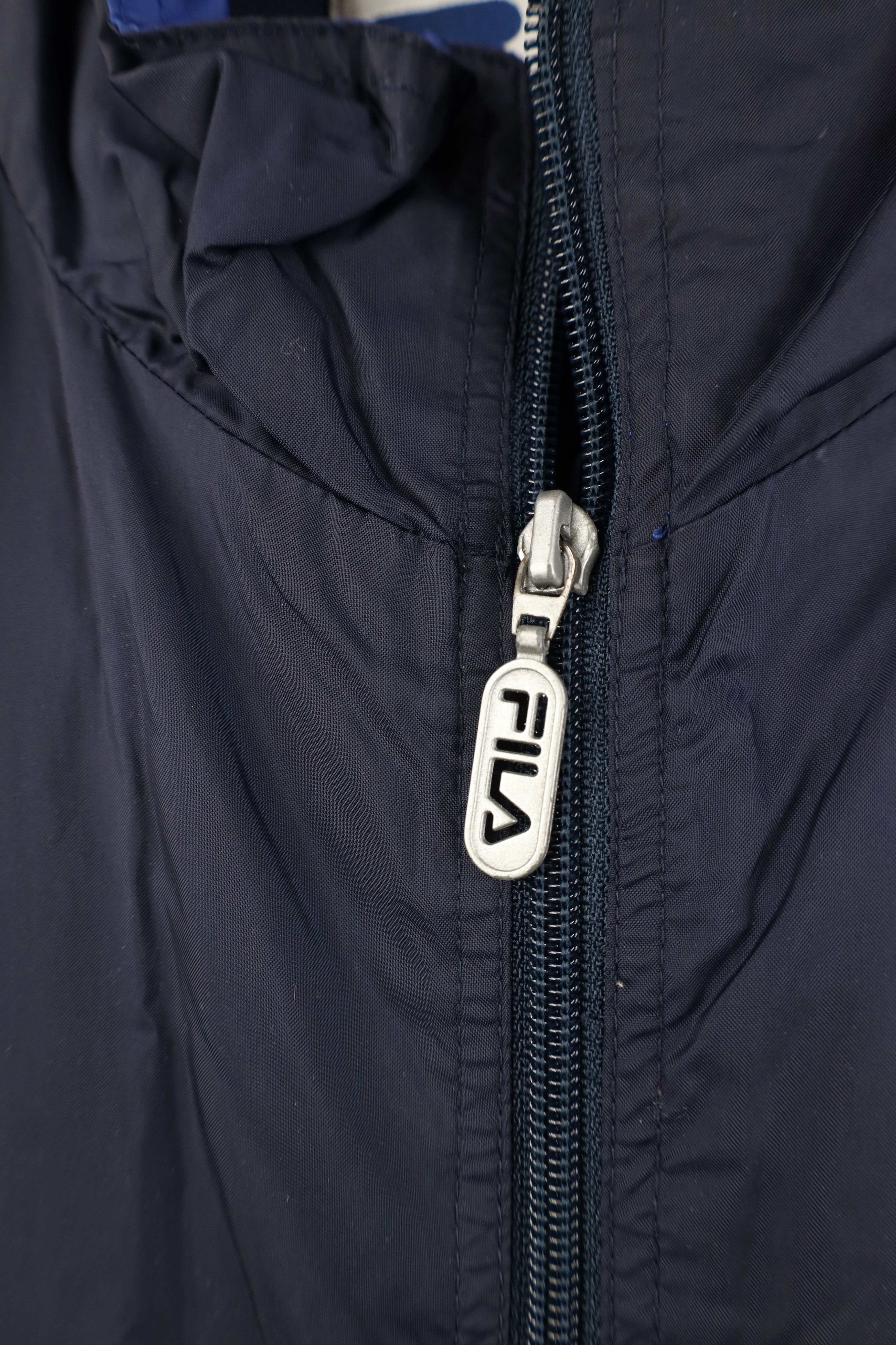 Fila Vintage 90s Fila Block Full Zip Windbreaker Jacket Blue Size US XL / EU 56 / 4 - 5 Thumbnail