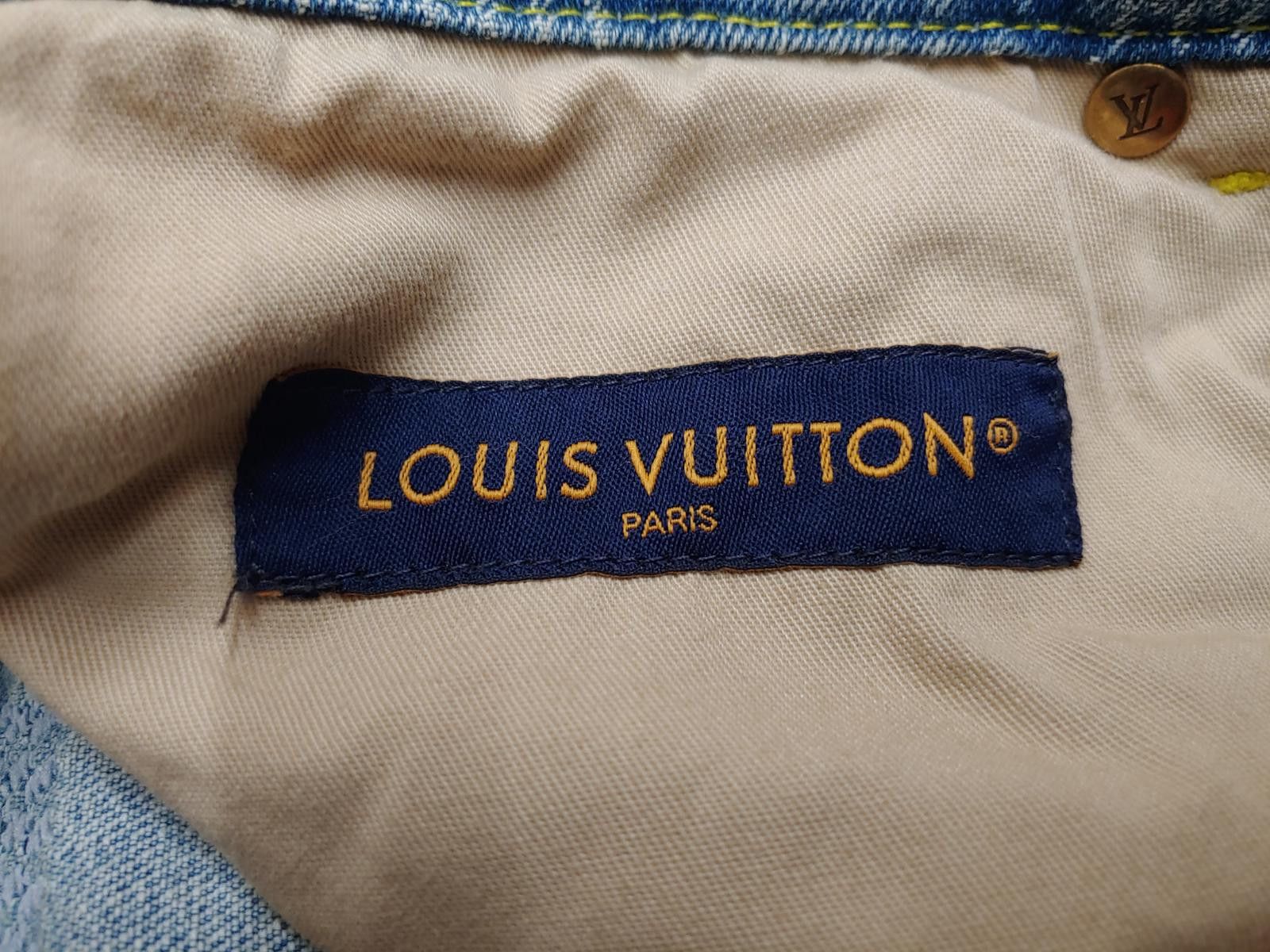 Louis Vuitton Louis Vuitton 3D Damier Denim Skate Pants in Medium Wash Size US 36 / EU 52 - 10 Thumbnail