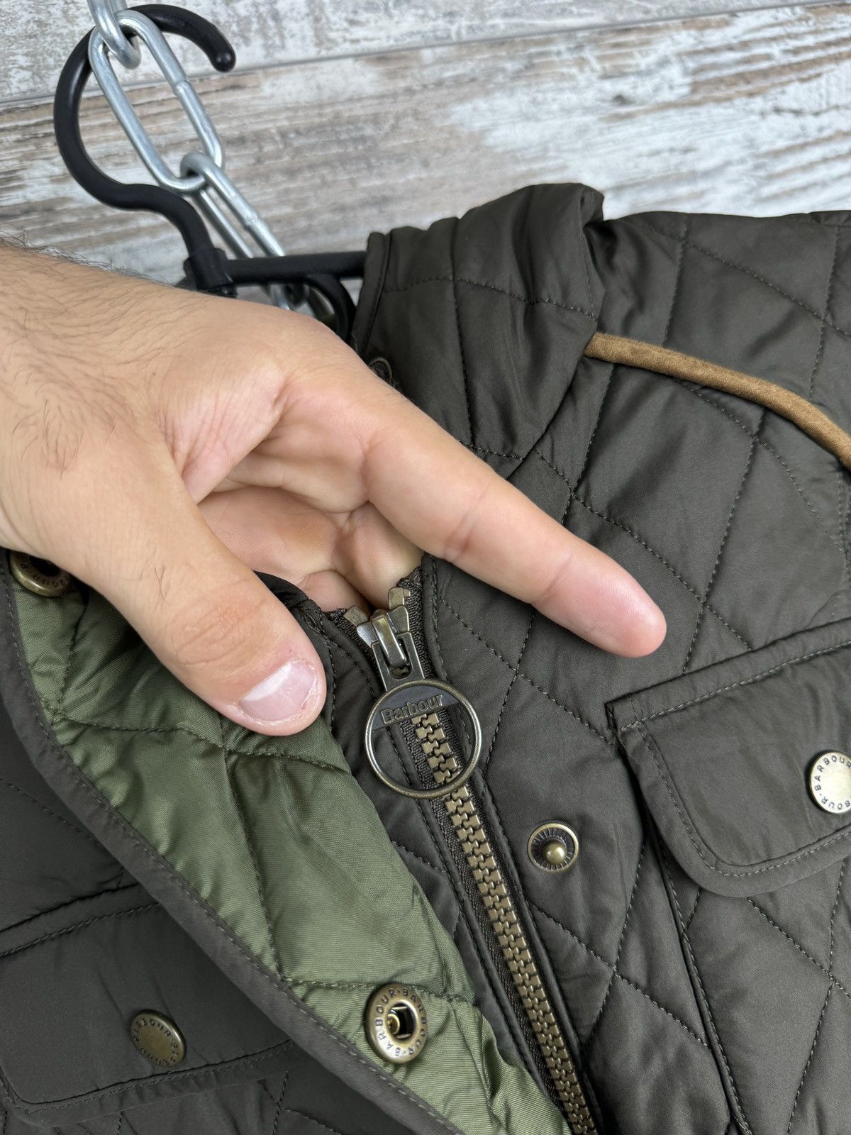 Barbour Women’s Barbour Draycott Jacket quilted brown size UK 8 Size S / US 4 / IT 40 - 15 Thumbnail