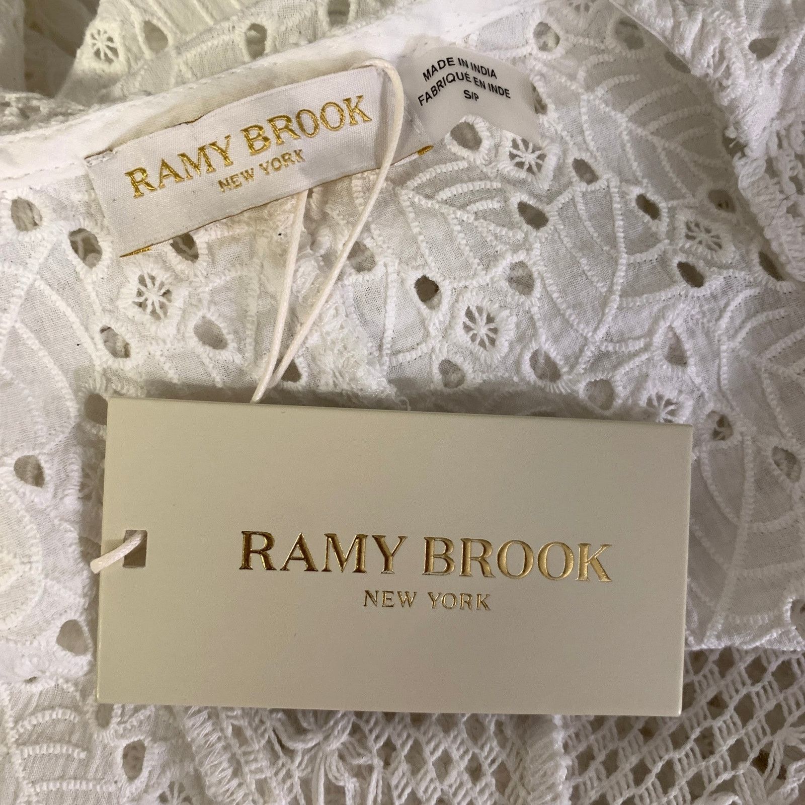 Ramy Brook RAMY BROOK Size S White Cotton Leafs Cardigan Size S / US 4 / IT 40 - 5 Thumbnail