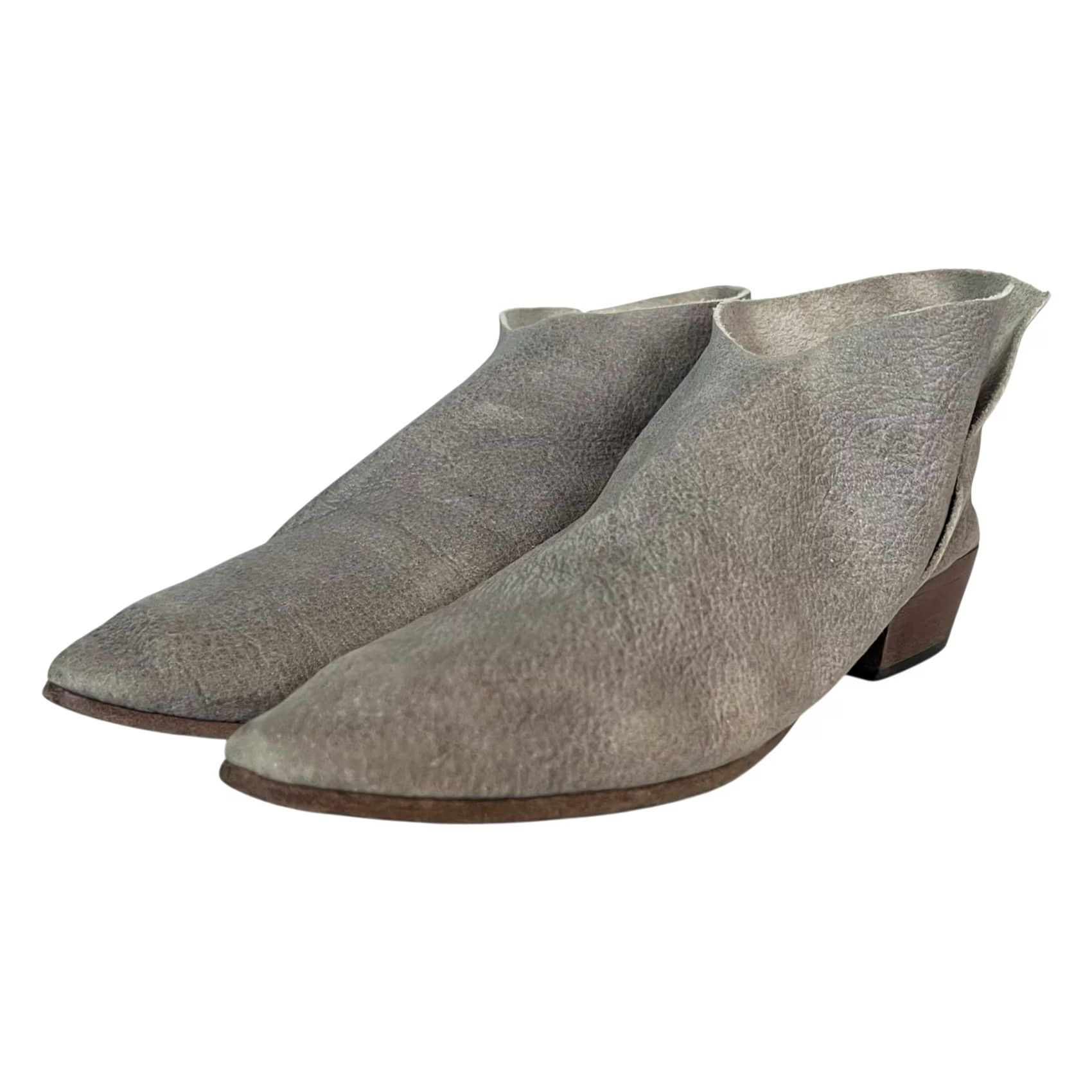 Vintage Elizabeth Suzann Sevilla Smith Terilyn Leather Booties Women’s Gray 39 / 8-8.5 Size US 8 / IT 38 - 5 Thumbnail