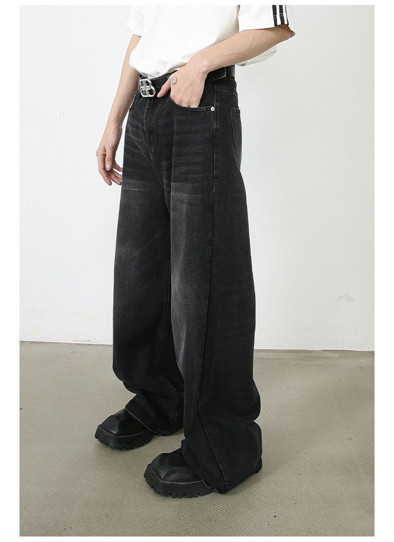 Japanese Brand Japanese retro washed loose straight jeans for men Size US 34 / EU 50 - 3 Thumbnail