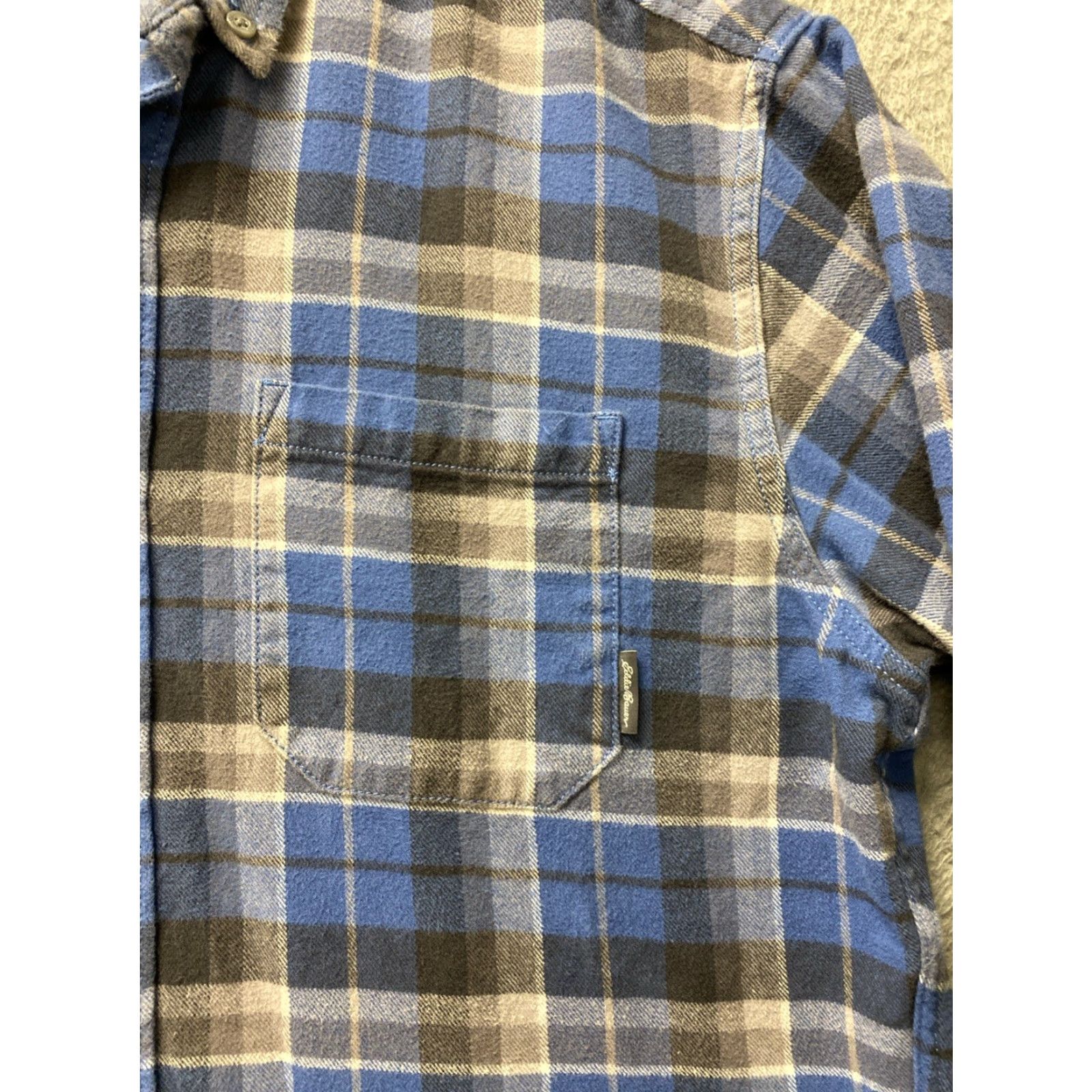 Eddie Bauer EDDIE BAUER Button-Up Shirt Men M Blue Gray Plaid Large /0255 Size US M / EU 48-50 / 2 - 3 Thumbnail