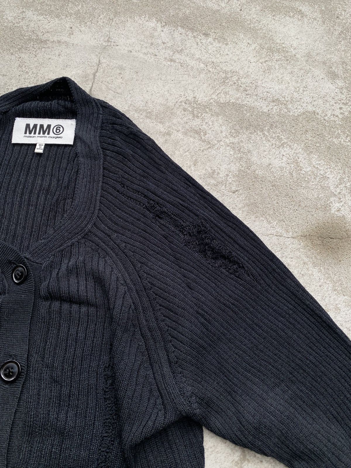 Maison Margiela MAISON MARTIN MARGIELA MM6 DISTRESSED CARDIGAN Size S / US 4 / IT 40 - 8 Thumbnail