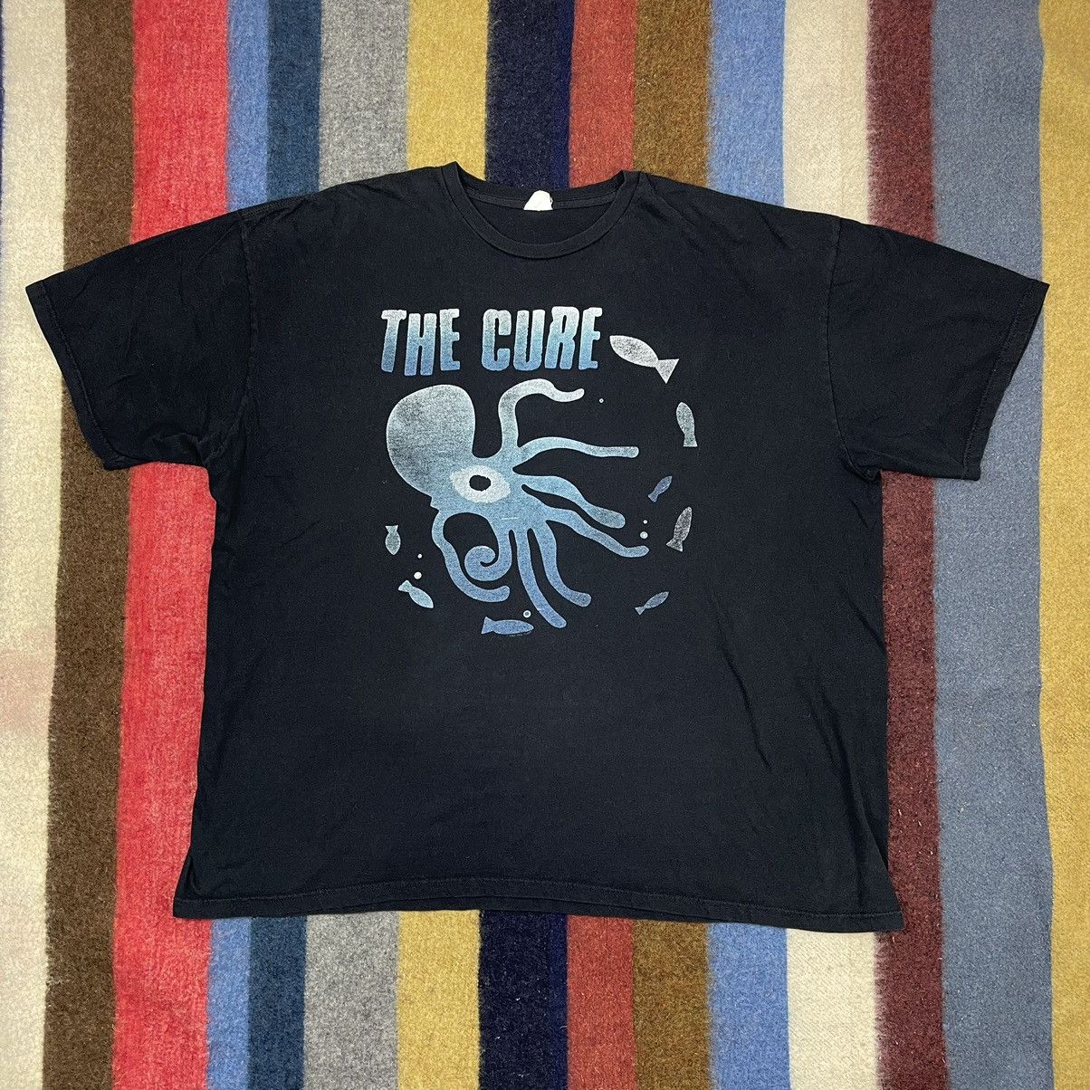 image of Band Tees x Rock Tees Big Size 4Xl The Cure Crew Neck T Shirt 1439/ax in Black, Men's