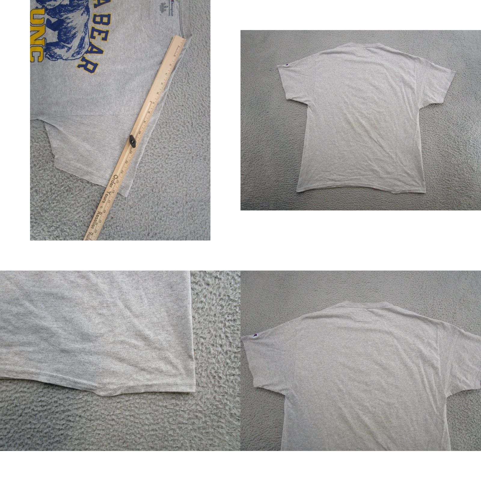 Champion Champion UNC Dad Papa Bear Shirt XL Gray Mens T-Shirt Short Sleeve Baseball University of Northern Colorado 90s? Size US XL / EU 56 / 4 - 8 Thumbnail
