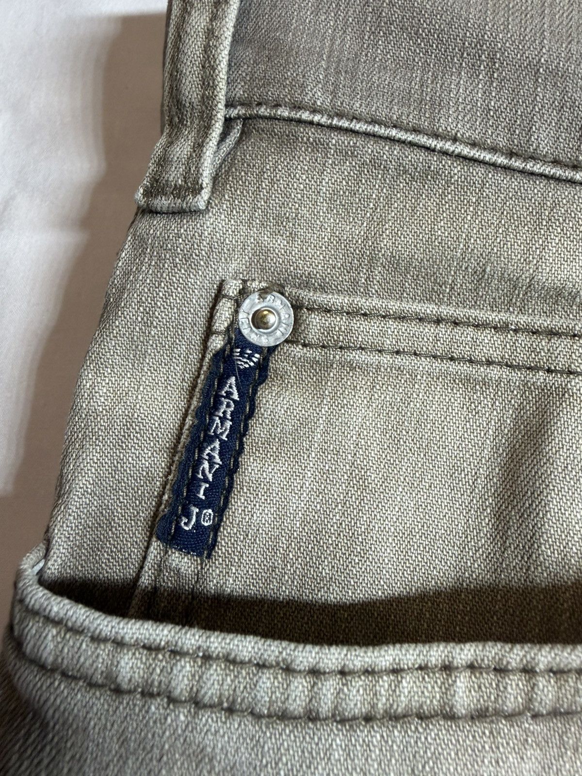 Armani Armani Jeans Sand Beige Wide Flat Jeans Size 38 Size US 38 / EU 54 - 10 Thumbnail