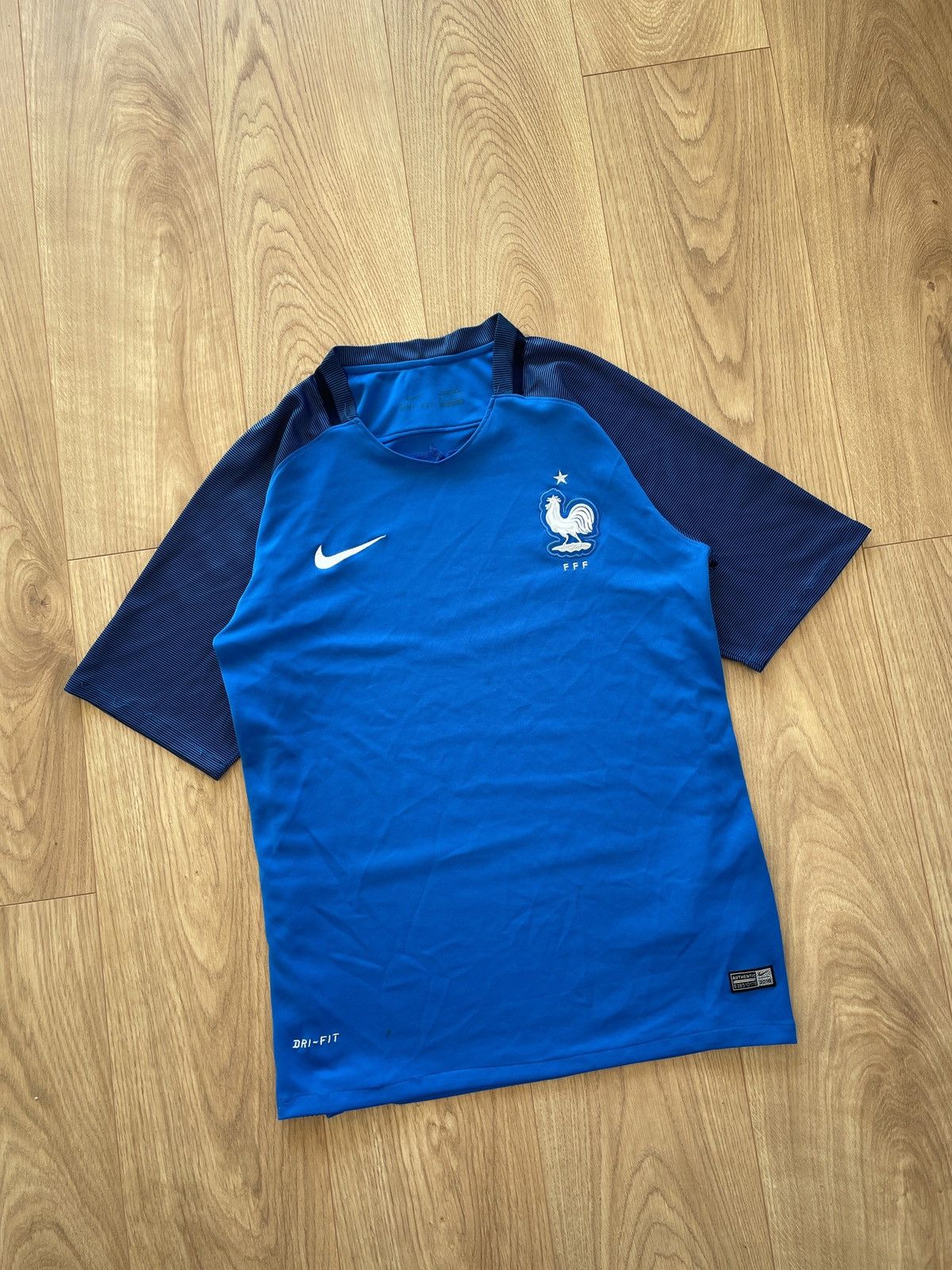 Nike France 2016-2017 Home Soccer Jersey Size US M / EU 48-50 / 2 - 1 Thumbnail