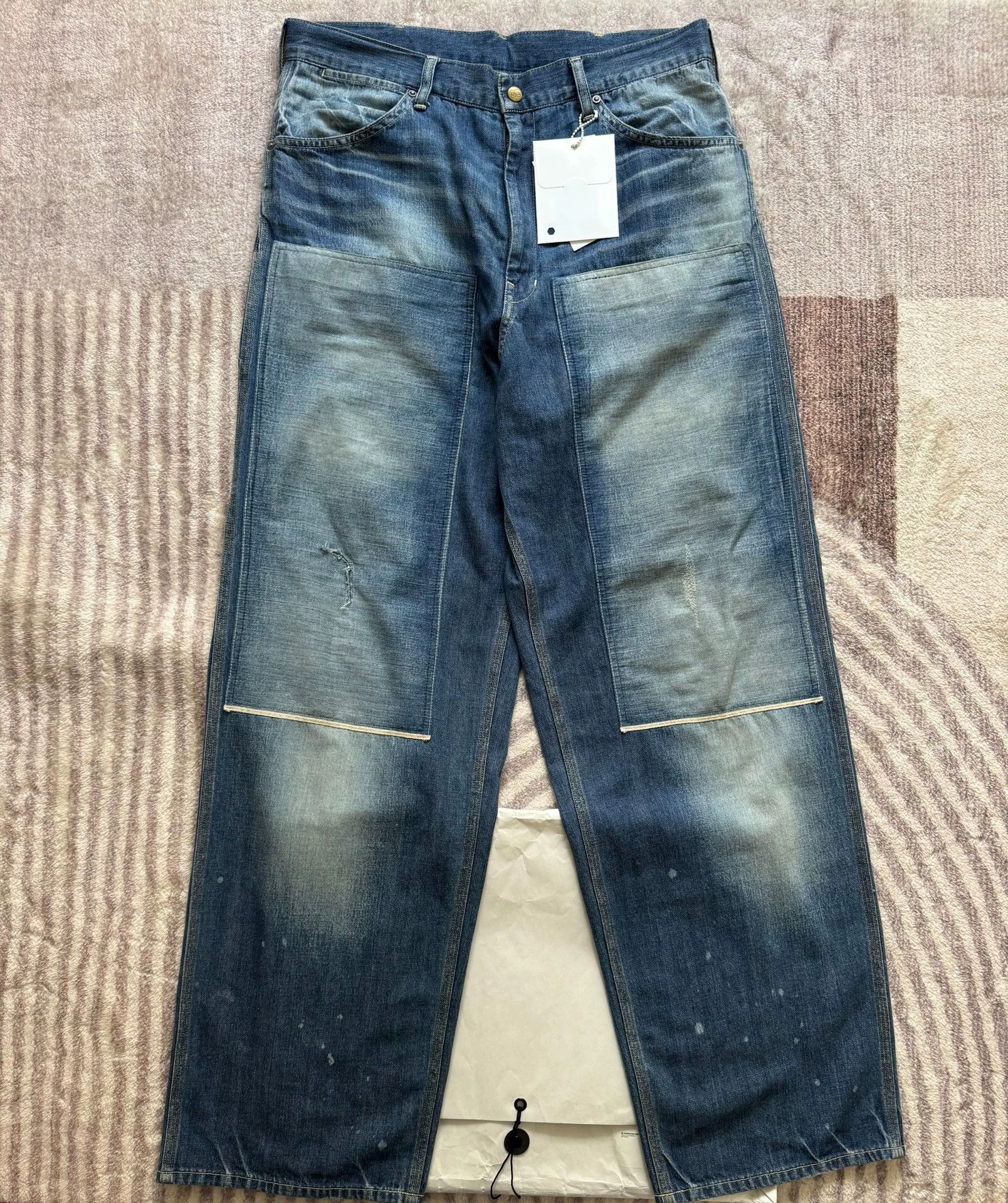 Visvim VISVIM 25SS DMGD Carpenter Pants 3 Worn Full Set Size US 34 / EU 50 - 1 Thumbnail