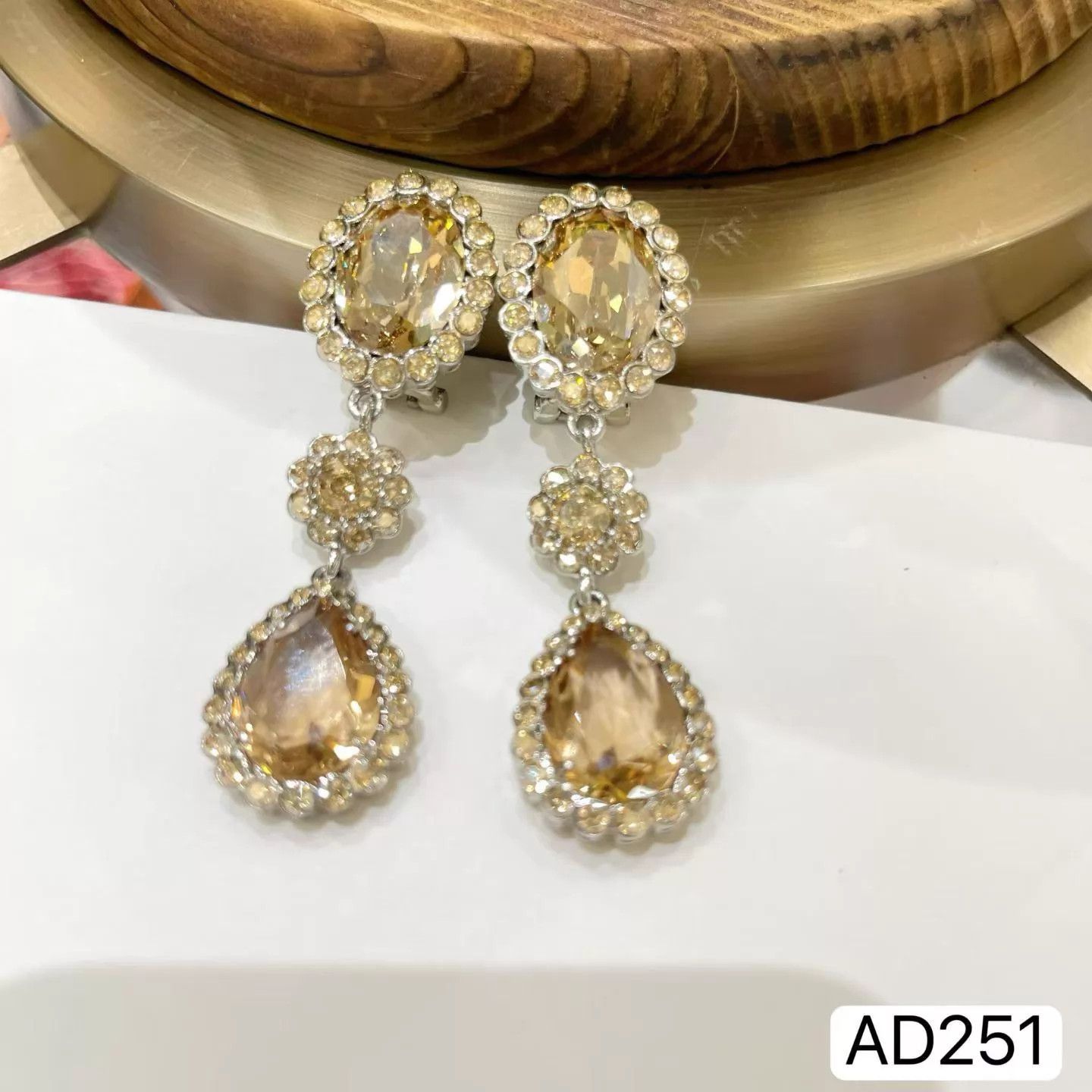 Miu Miu MIU MIU Crystal Gem Limited Edition Earrings New Size ONE SIZE - 1 Thumbnail