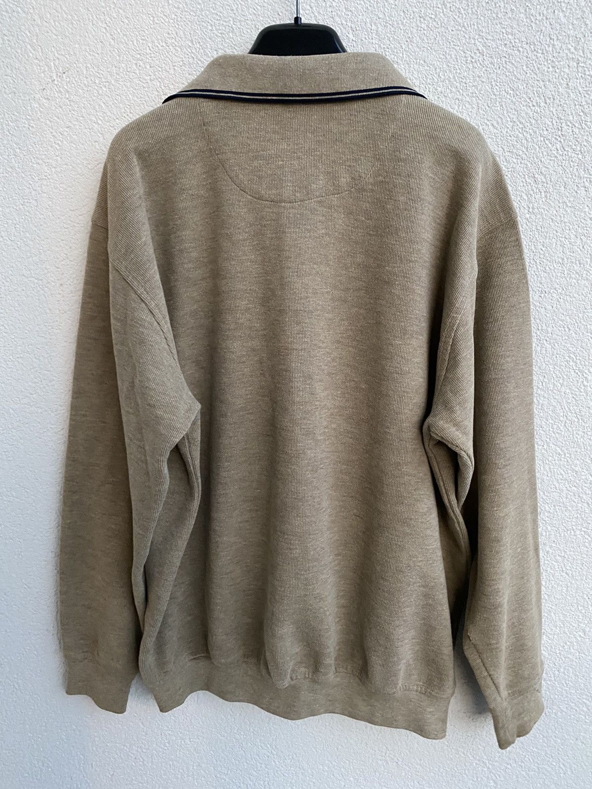 Yves Saint Laurent 90’s YSL Sweatshirt 1/4 Beige Vintage Sweater Quarter Zip Size US L / EU 52-54 / 3 - 12 Thumbnail