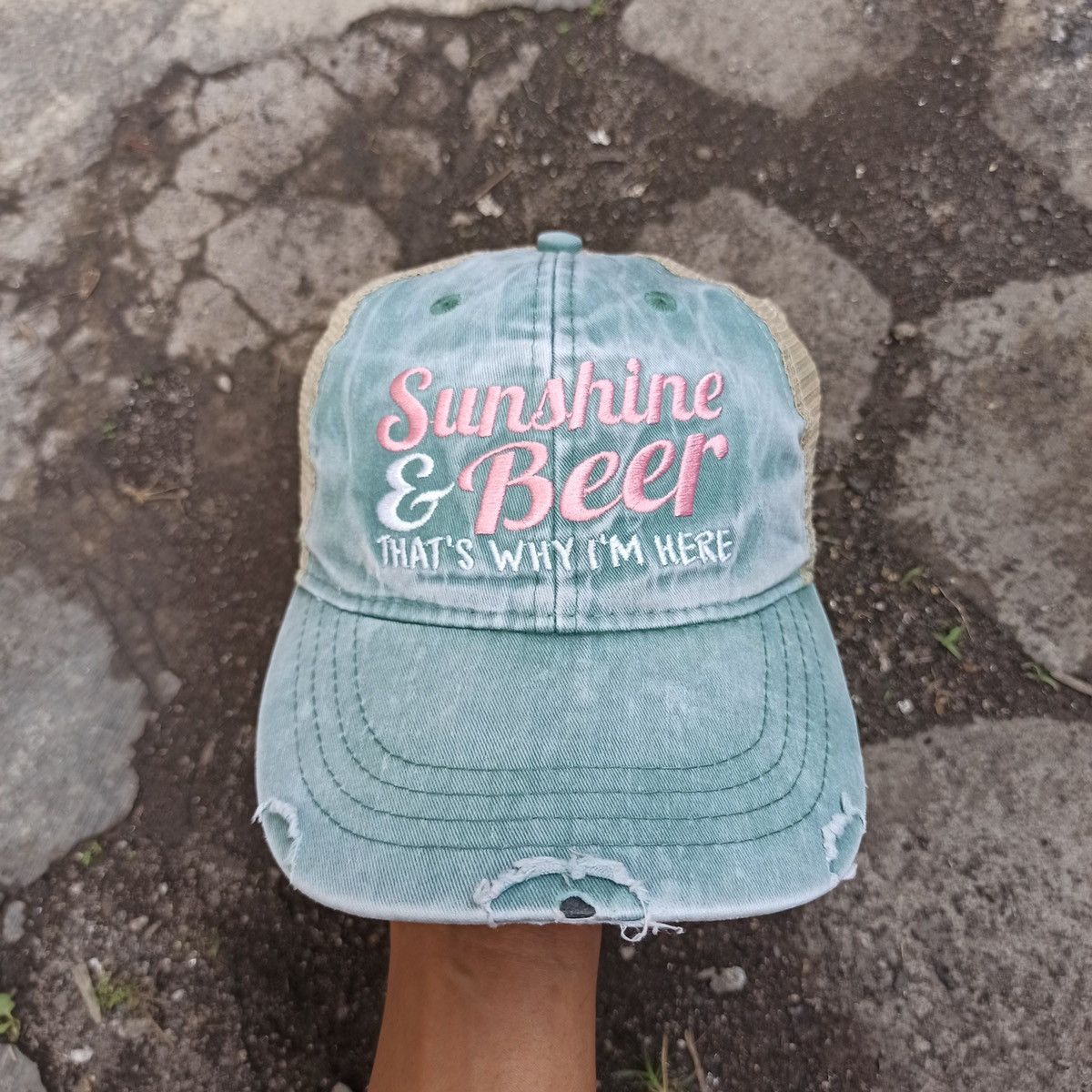 14th Addiction SICK wash distresses hat sunshine & beer Size ONE SIZE - 2 Thumbnail