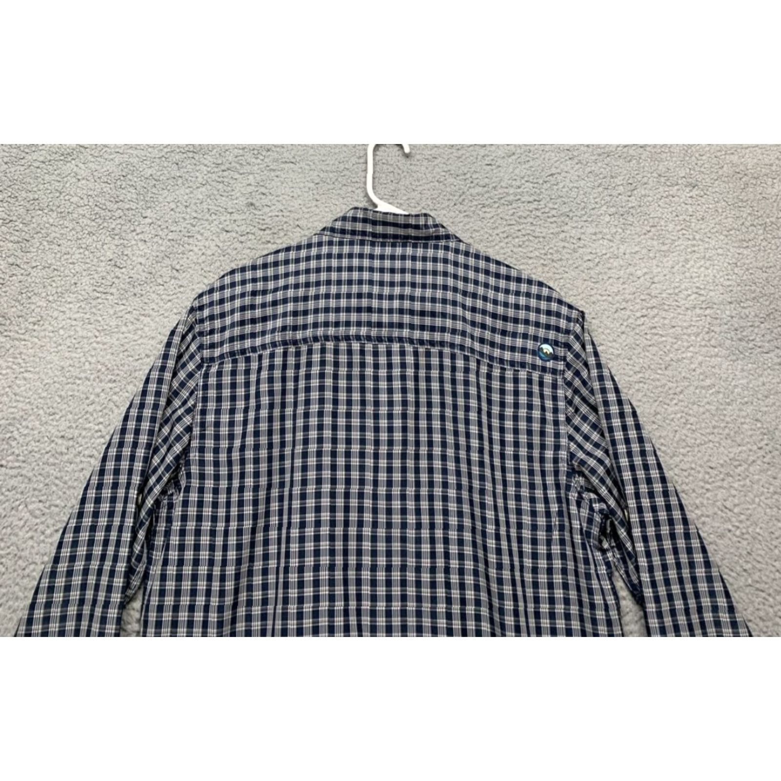 Wrangler Wrangler Outdoor Reg Fit Button Shirt Mens M Blue Plaid Vented Pockets 1-7" Zip Size US M / EU 48-50 / 2 - 5 Thumbnail