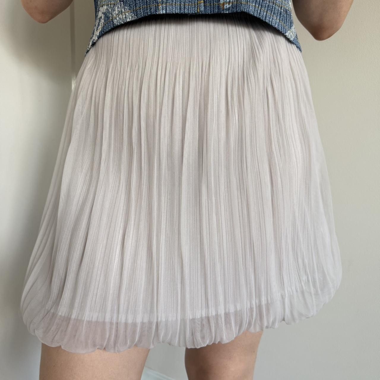 Pleats Please Issey Miyake RARE Pleats Please Issey Miyake grey bubble skirt Size 28" / US 6 / IT 42 - 4 Thumbnail