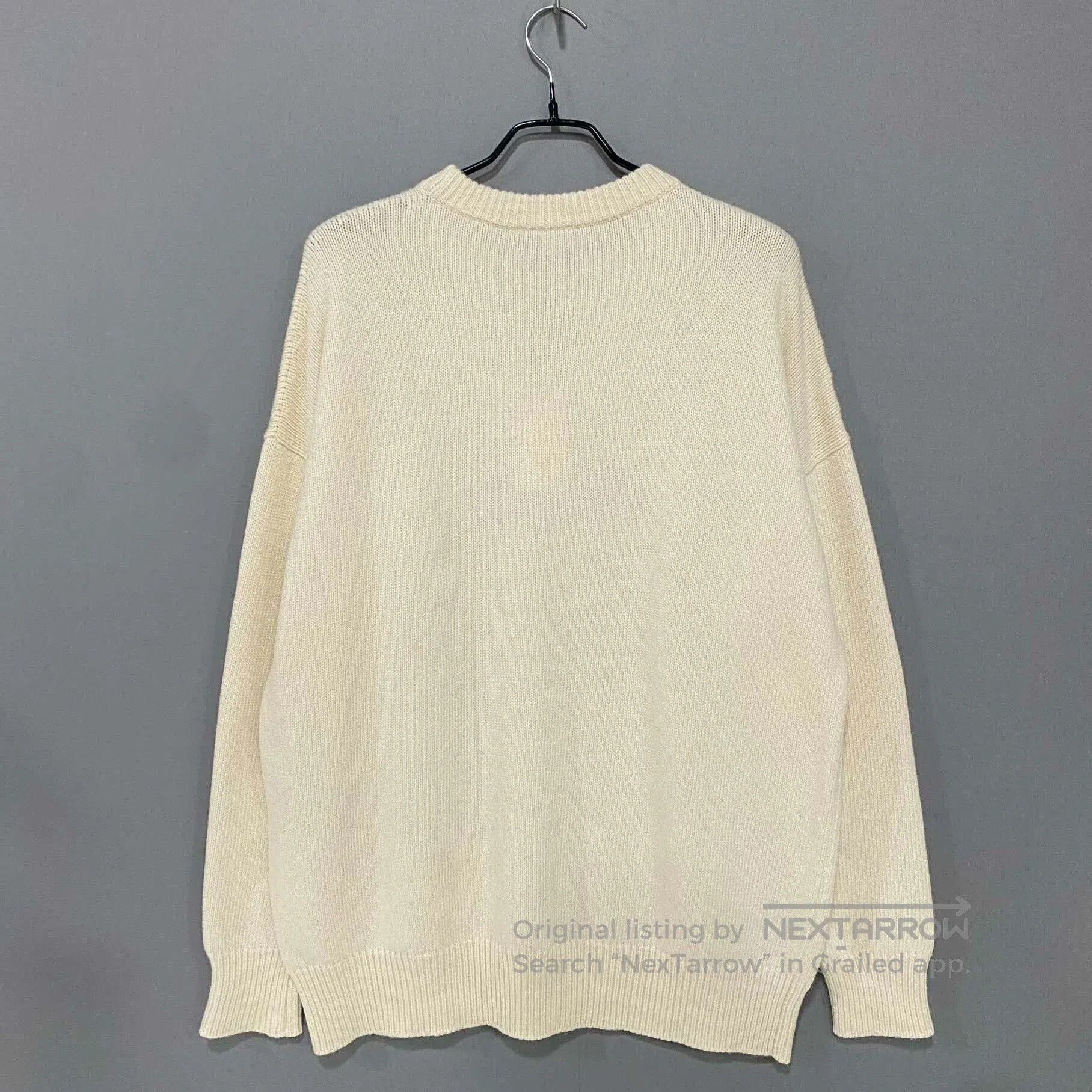 Loewe LOEWE Cream Rhinestone Sweater. Size US M / EU 48-50 / 2 - 3 Thumbnail