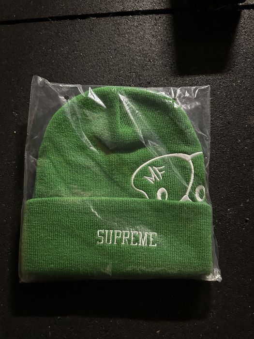 Supreme Supreme x MF Doom Beanie FW23 Green | Grailed