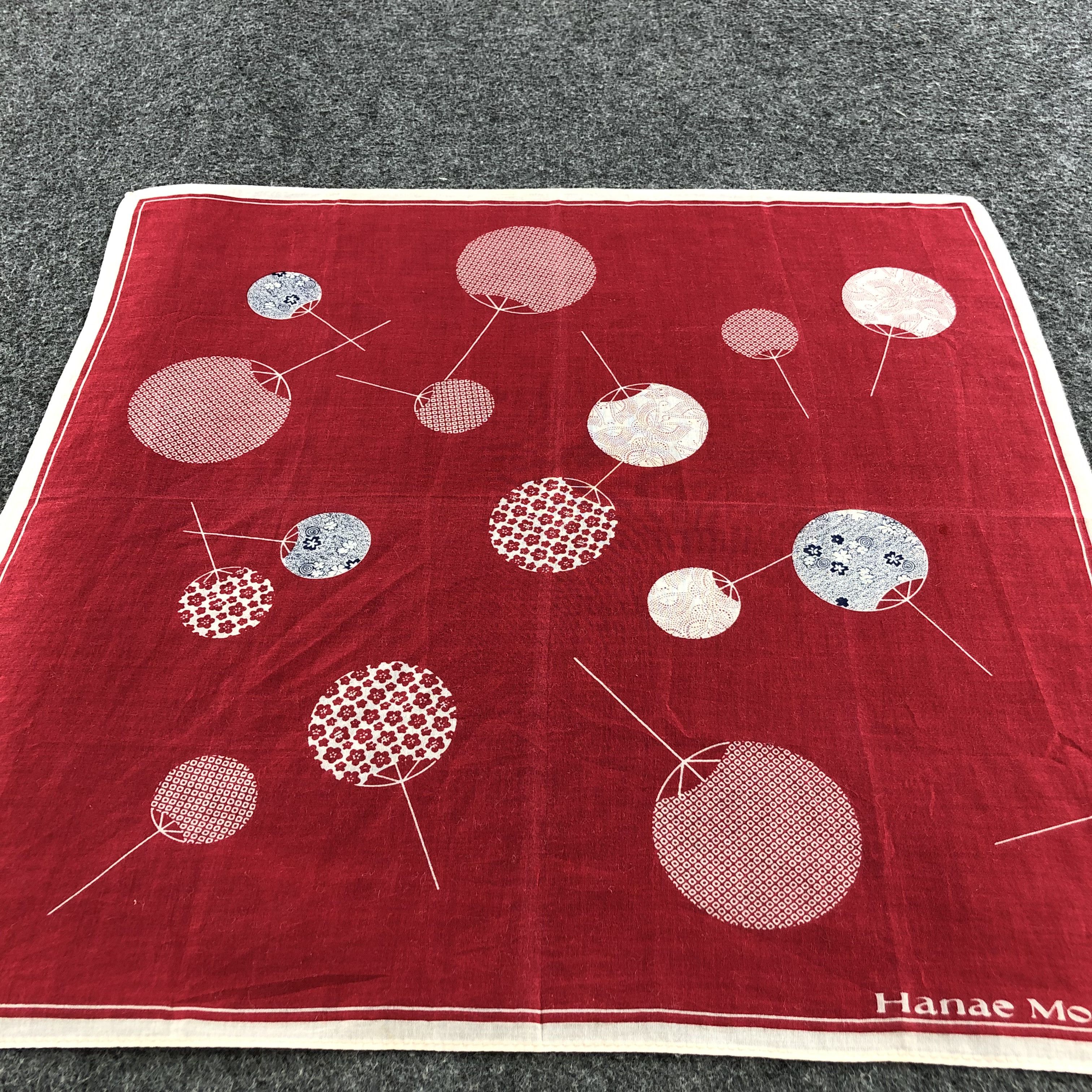 Hanae Mori Hanae Mori Handkerchief Neckerchief Bandana H1412 Size ONE SIZE - 6 Thumbnail