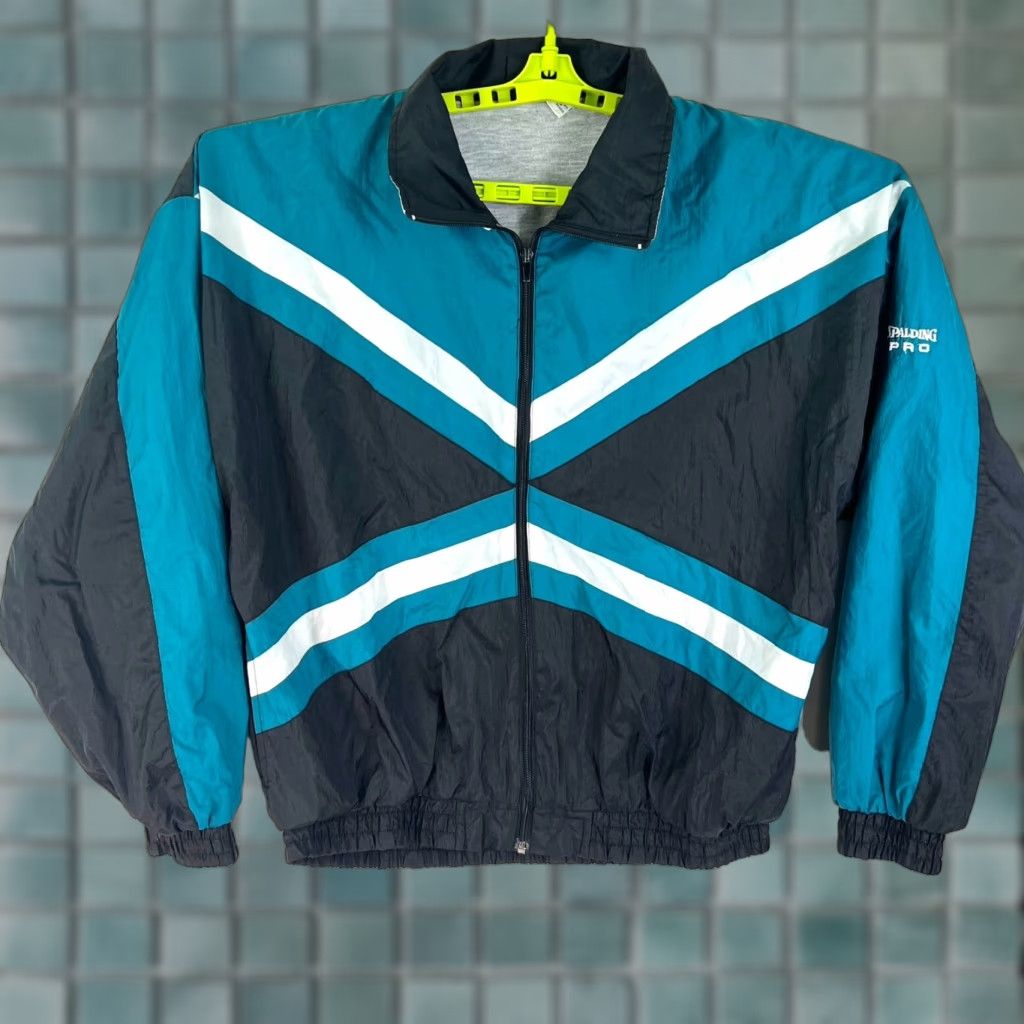 Spalding Spalding PRO Windbreaker Jacket Mens Large L Blue Vintage 80’s 90’s Size US L / EU 52-54 / 3 - 1 Thumbnail