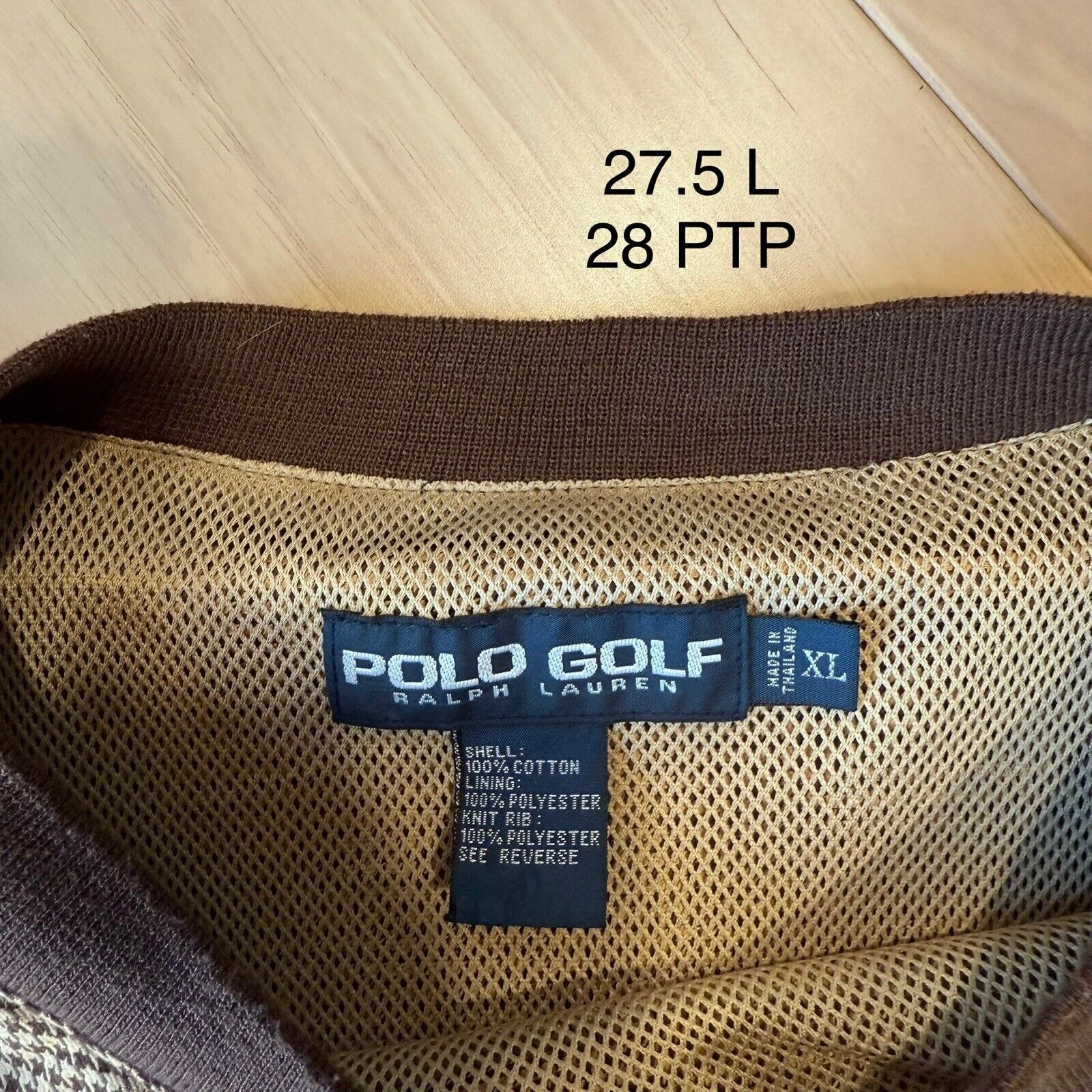 Polo Ralph Lauren × Vintage Vintage Polo Ralph Lauren Golf Sweatshirt XL Brown Casual Size US XL / EU 56 / 4 - 7 Thumbnail