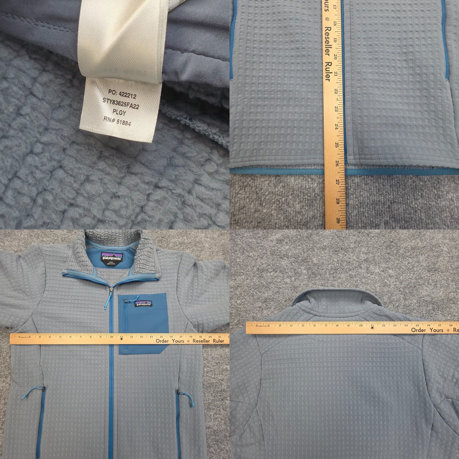 Patagonia Patagonia R2 Tech Face Jacket Men's Small Gray Blue Full Zip Regulator Size US S / EU 44-46 / 1 - 8 Thumbnail