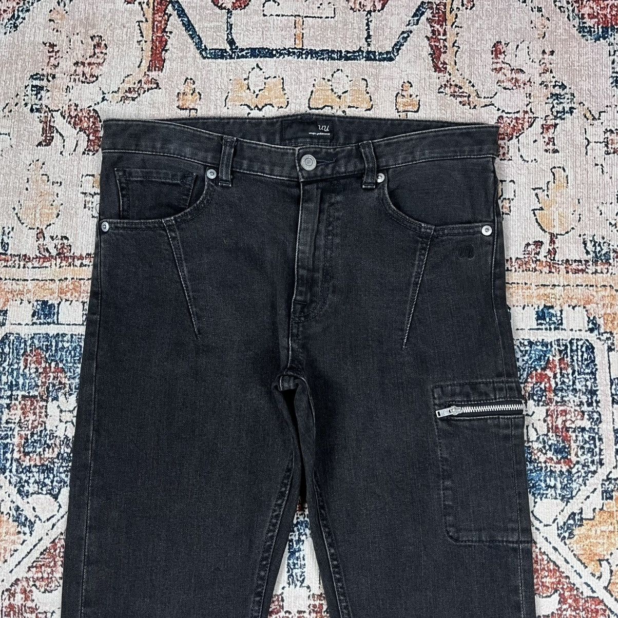 Undercover Uniqlo Undercover Side Pocket Black Washed Denim Pants Size US 29 - 3 Thumbnail