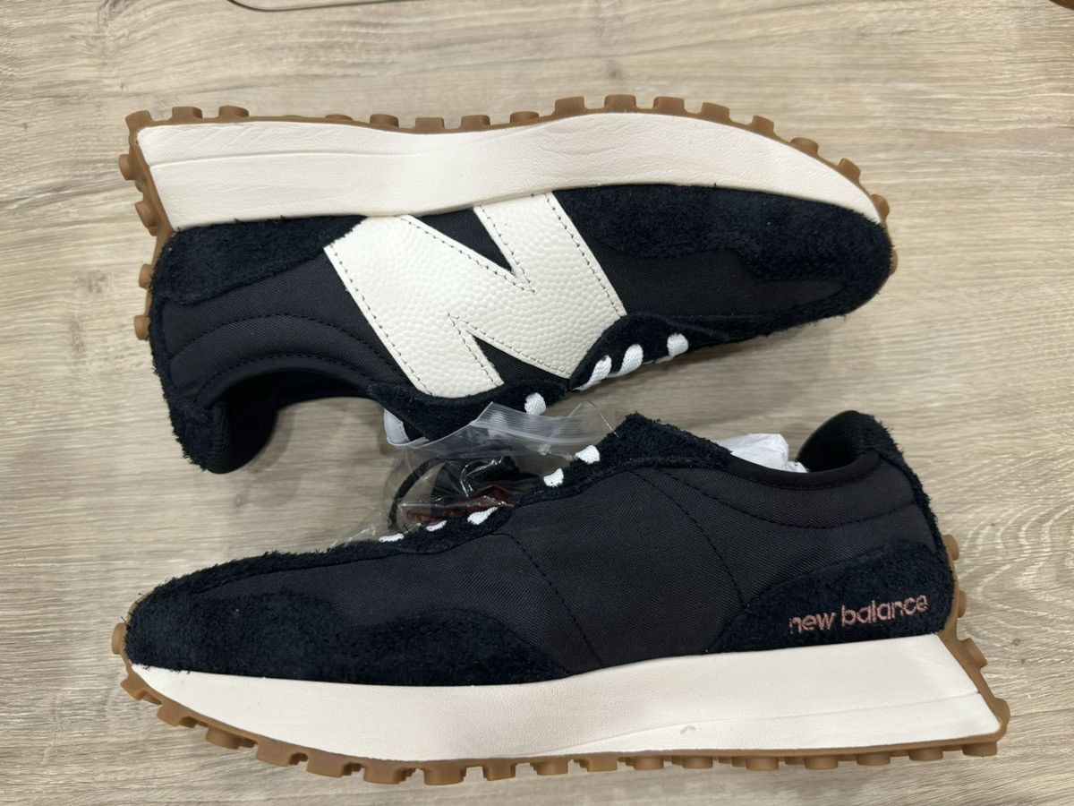 Ws327bl New Balance 327 Black White Gum Womens