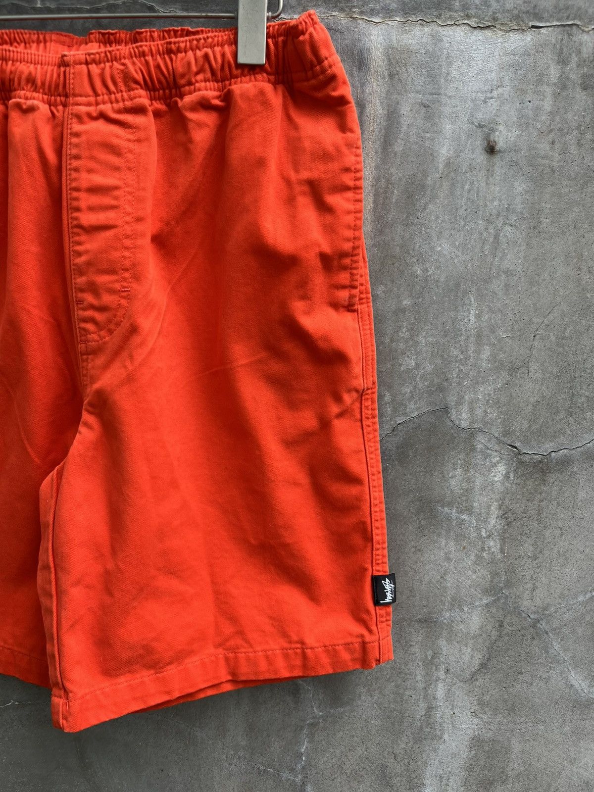 Stussy Neon Orange Shorts Size US 26 / EU 42 - 2 Thumbnail